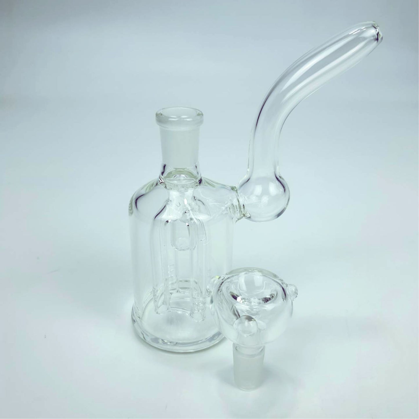 GLASS BONG | MINI PORTABLE BONG 4-ARM PERC 6 INCH GLASS BOTTTLE