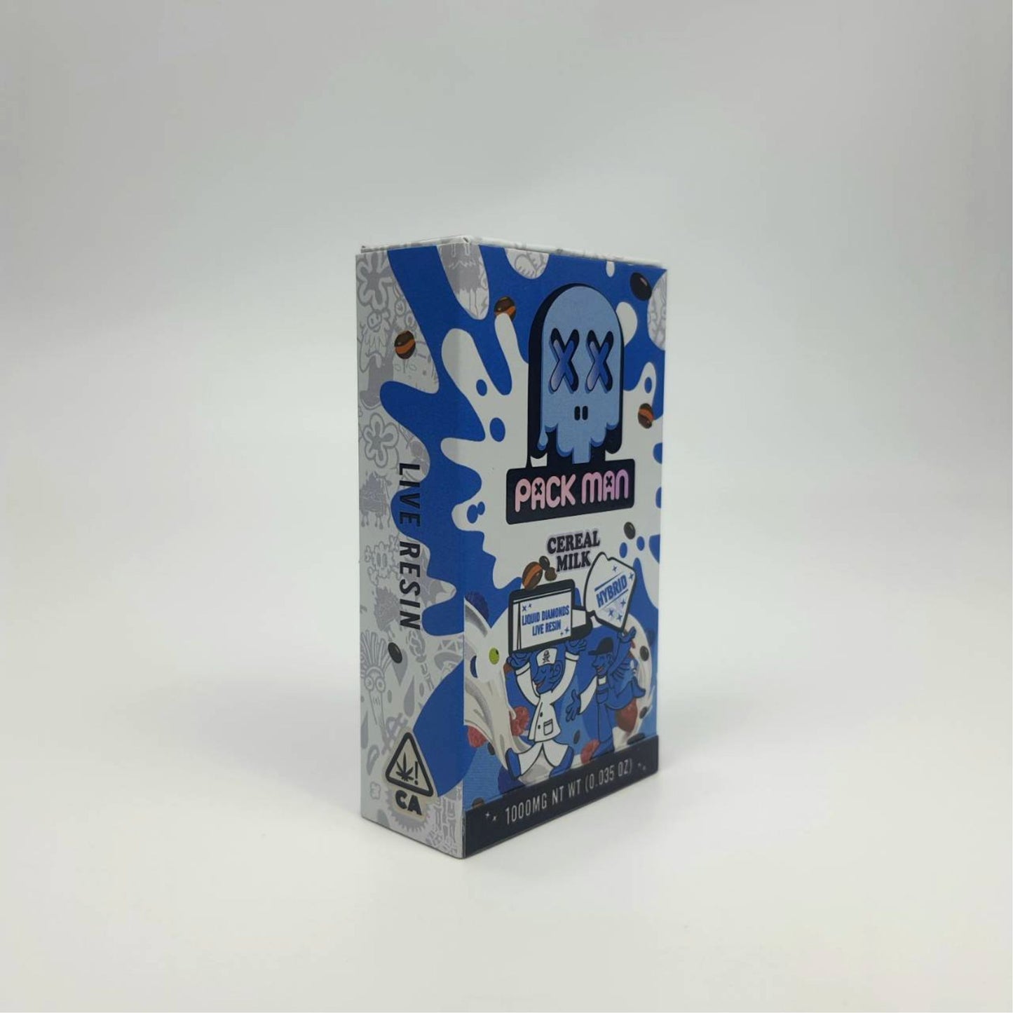 PACK MAN LIQUID DIAMONDS + LIVE RESIN 1.0ML | CEREAL MILK : HYBRID
