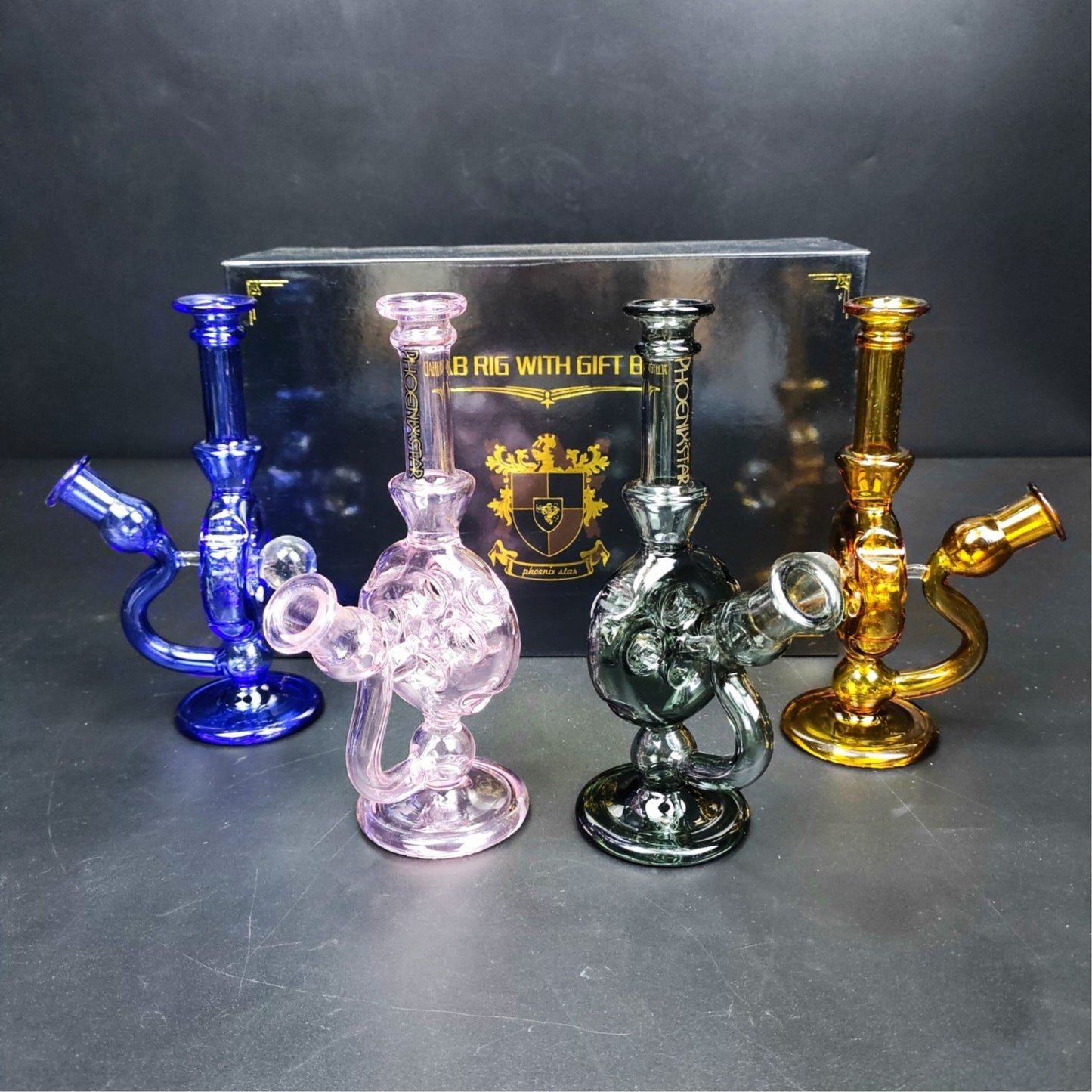 Glass Bong | 7Pcs Diffuser Portable Oil Rig Set Full