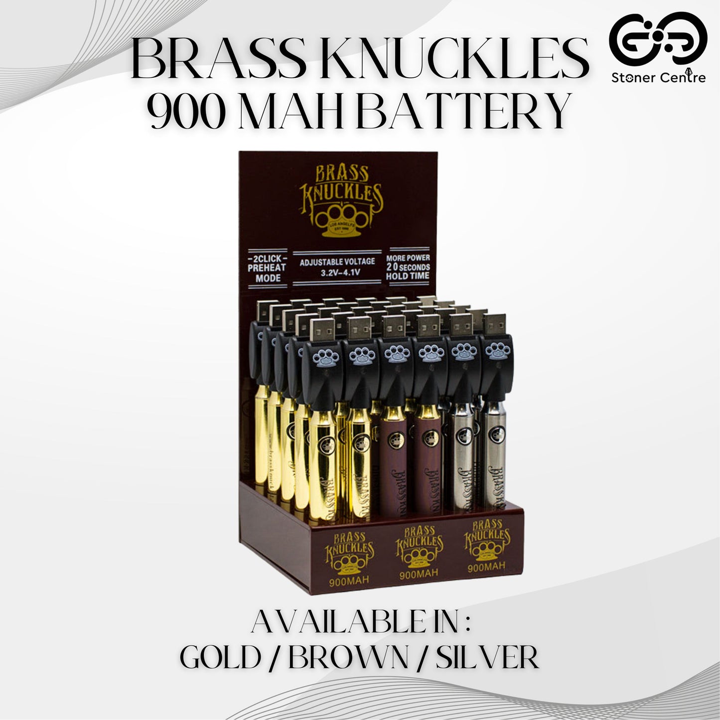 BATTERY | BRASS KNUCKLES 900 MAH ADJUSTABLE BATTERY