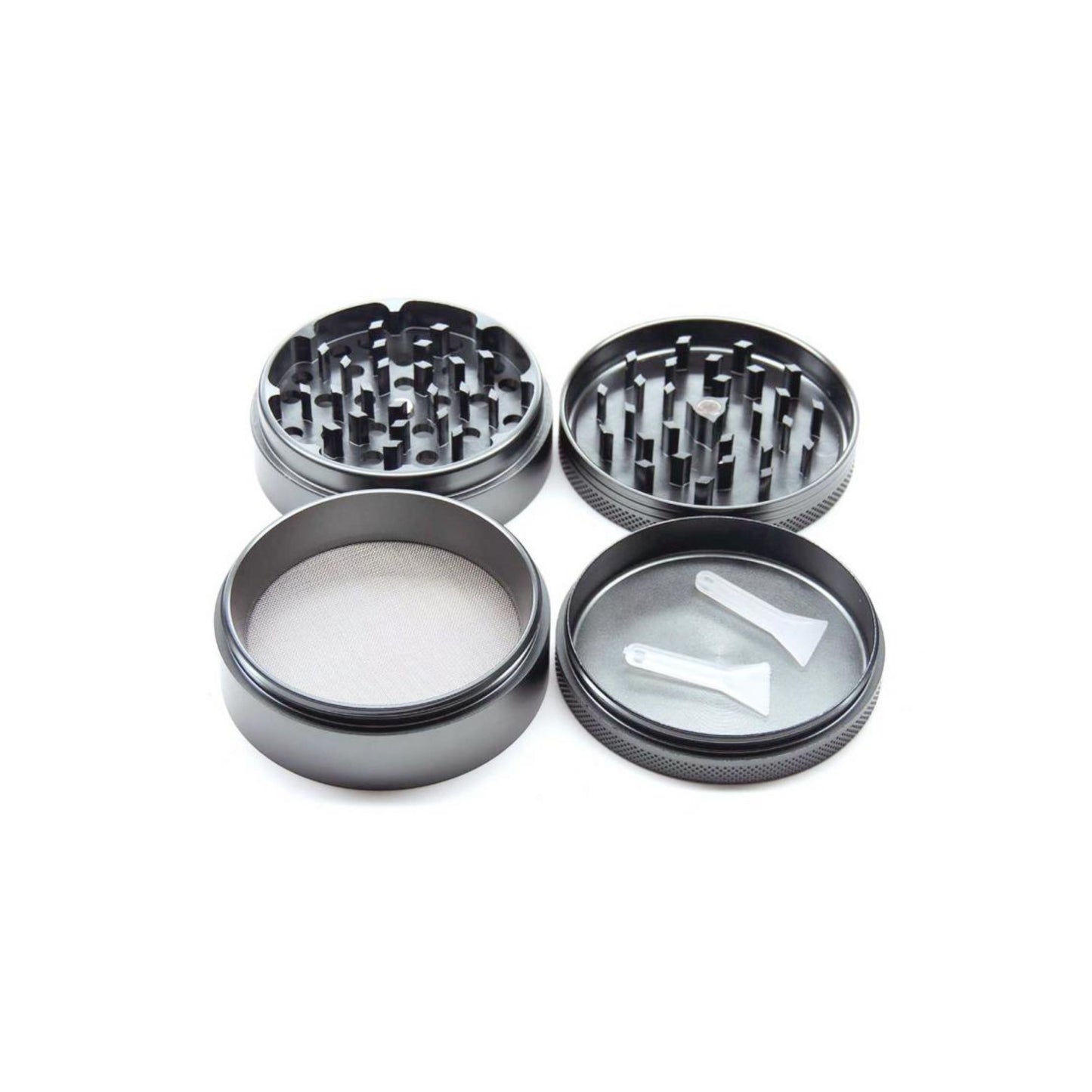 GRINDER | HAZE EMPORIUM METAL GRINDER DEEP BLACK 4 LAYERS