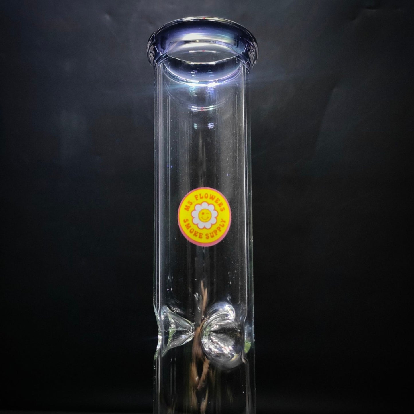 GLASS BONG | MS.FLOWERS STRAIGHT TUBE 16 INCH