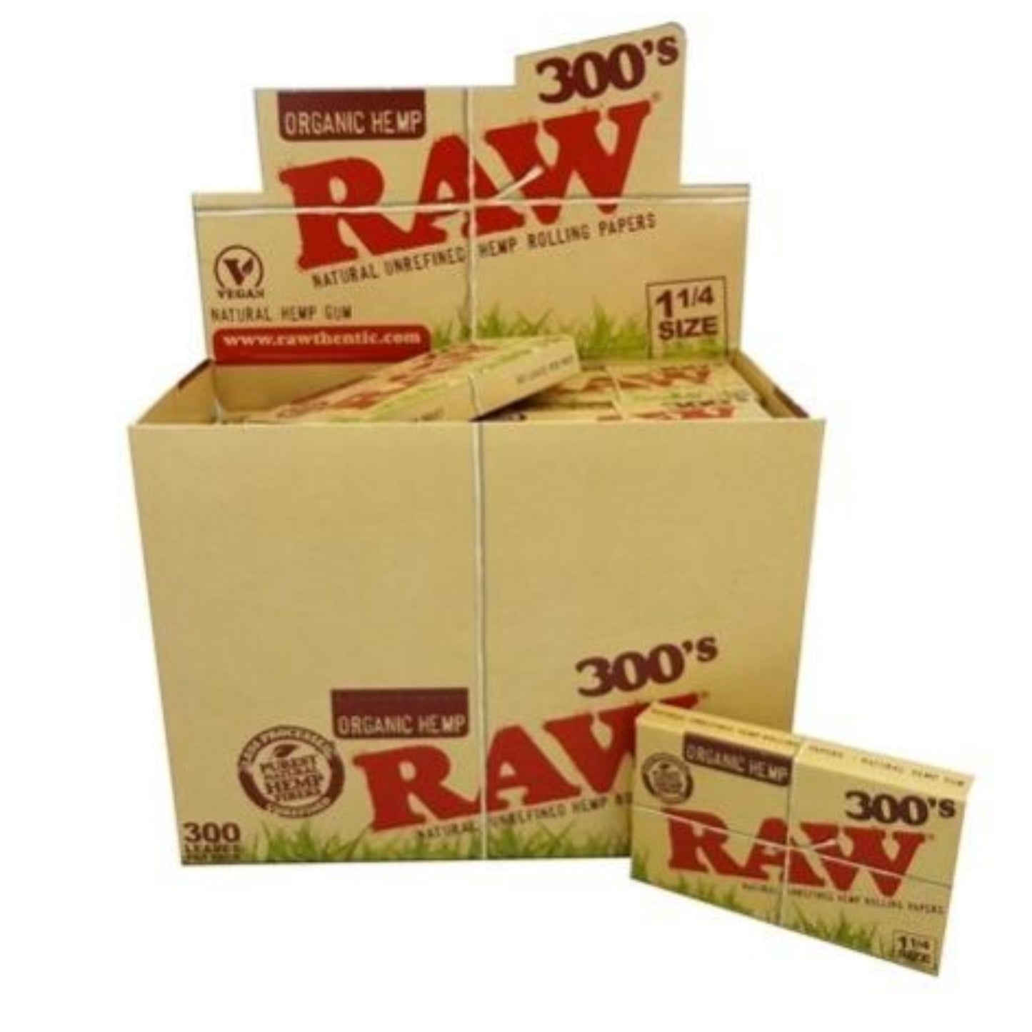 ROLLING PAPER | RAW ORGANIC HEMP 300's 1 ¼"