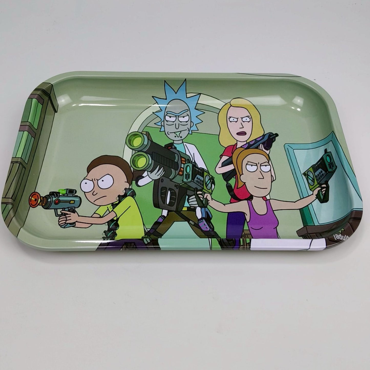 TRAY | RICK & MORTY THE FAMILY METAL ROLLING TRAY SIZE : 19X28.5 CM