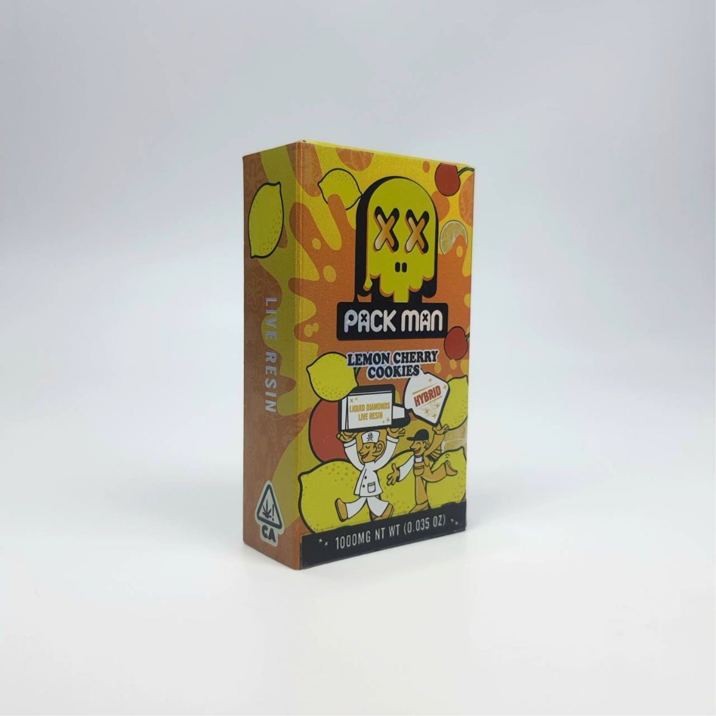 PACK MAN LIQUID DIAMONDS + LIVE RESIN 1.0ML | LEMON CHERRY COOKIES : HYBRID