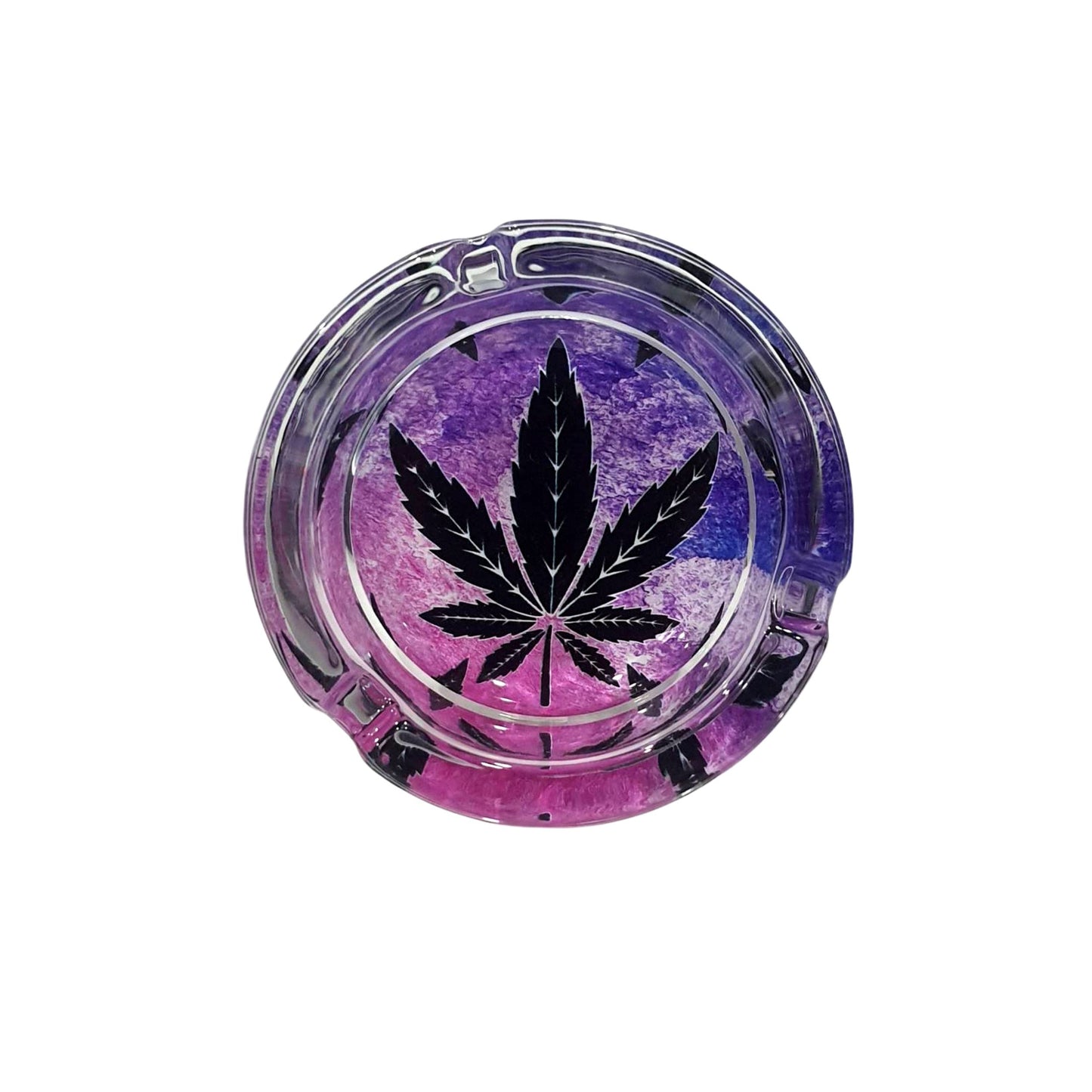 TRAY | TRAY - MJ GLASS ASHTRAY | 8.5x3 CM.