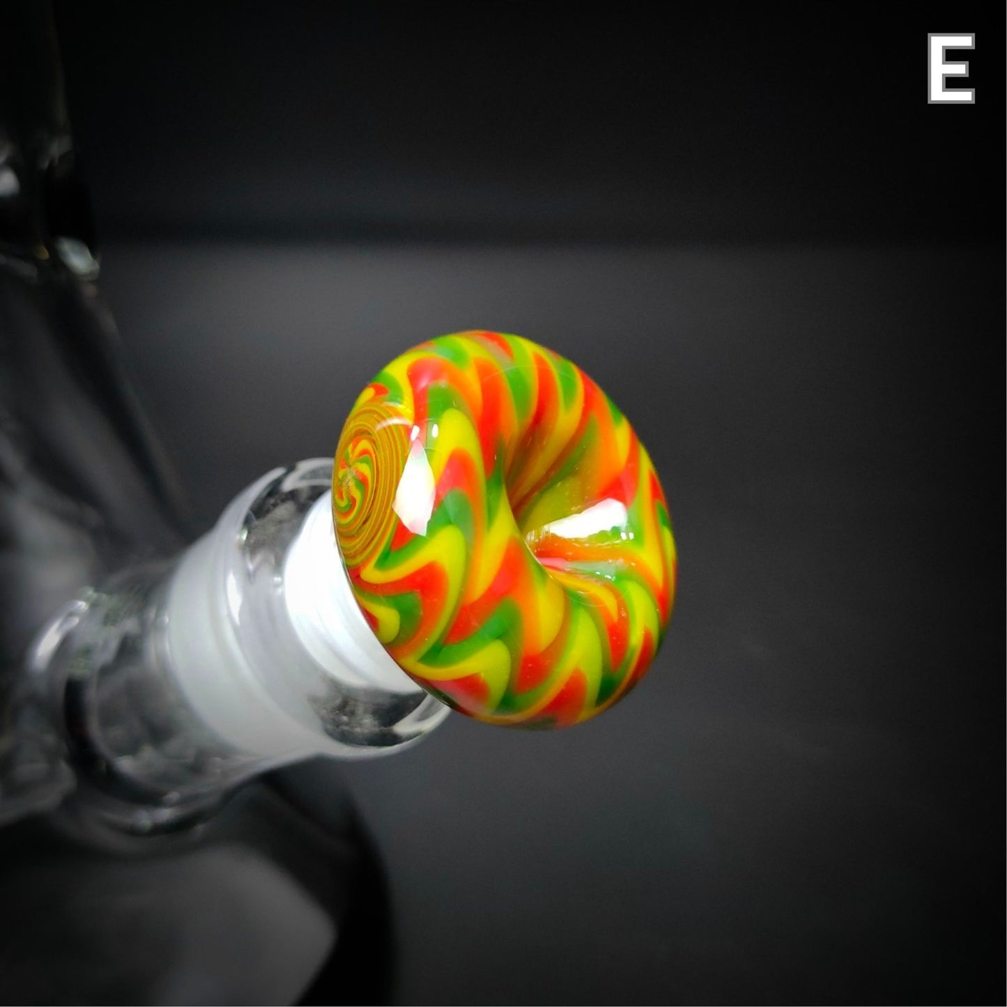 GLASS BOWL | TWIST AND FLAME BOWL 14 MM