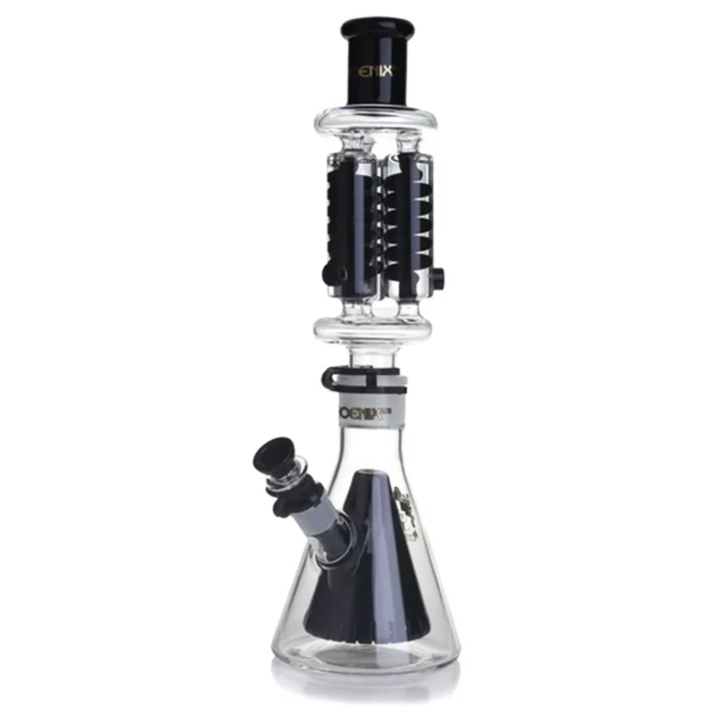 Glass Bong | Phoenix Triple Freezable Coil with Double Wall Diffuser Base 16 Inch