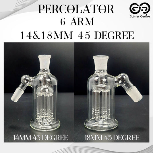 PERCOLATOR | 6 ARM PERCOLATOR 14 & 18 MM 45 DEGREE