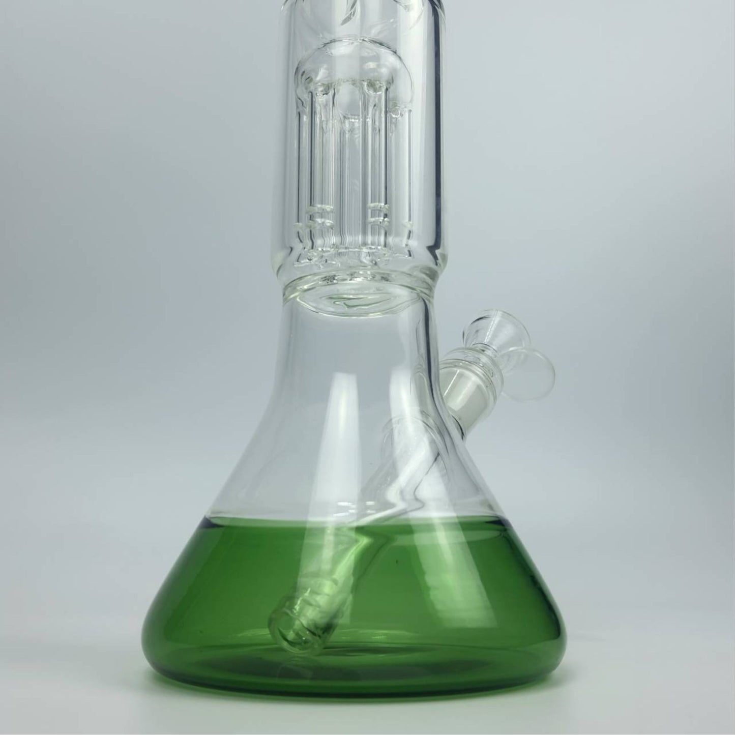 Glass Bong | GREEN VIDRO BEAKER WITH 6 ARM PERCOLATOR 14 INCH