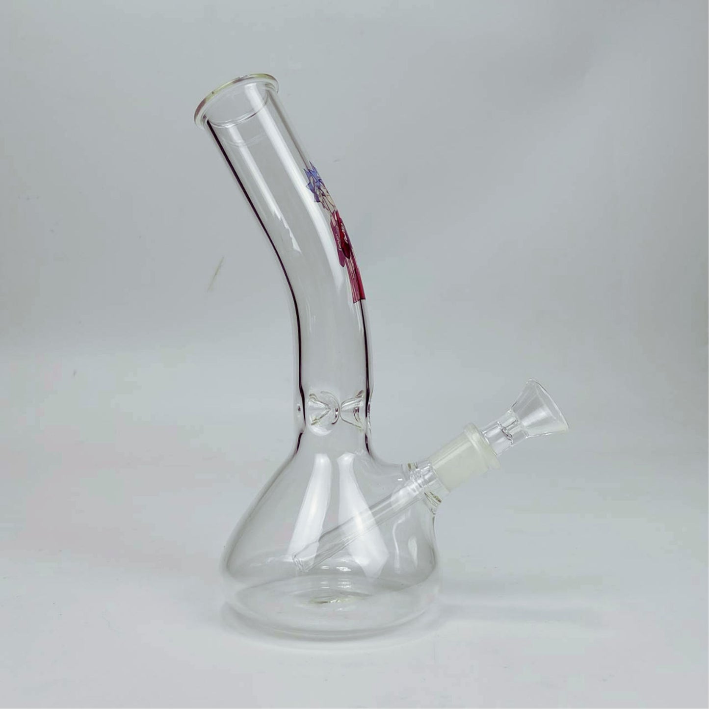 GLASS BONG | RICK AND MORTY WANTED RICK BENDED NECK 8.5 INCH 4MM THICKNESS