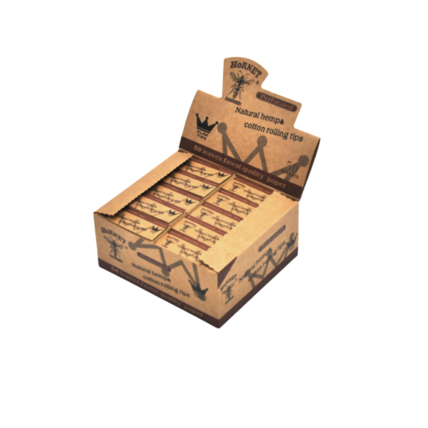 ROLLING PAPER | HORNET BROWN NATURAL HEMP & COTTON ROLLING TIPS