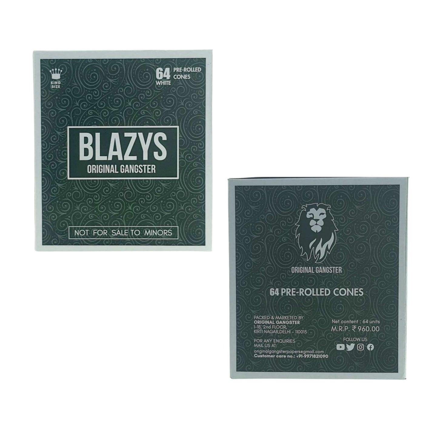 ROLLING PAPER | ORIGINAL GANGSTER BLAZYS CONE KINGSIZE