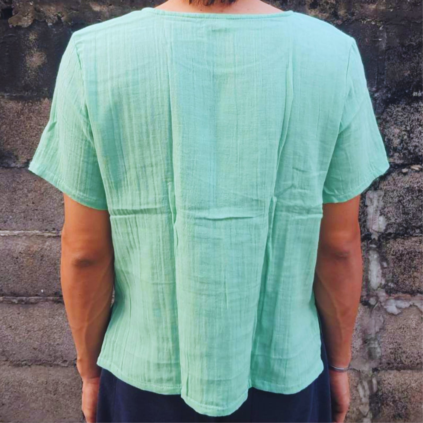 RAK MAE รักแม่ | COMFY COTTON CLASSIC SHIRT - PASTEL GREEN