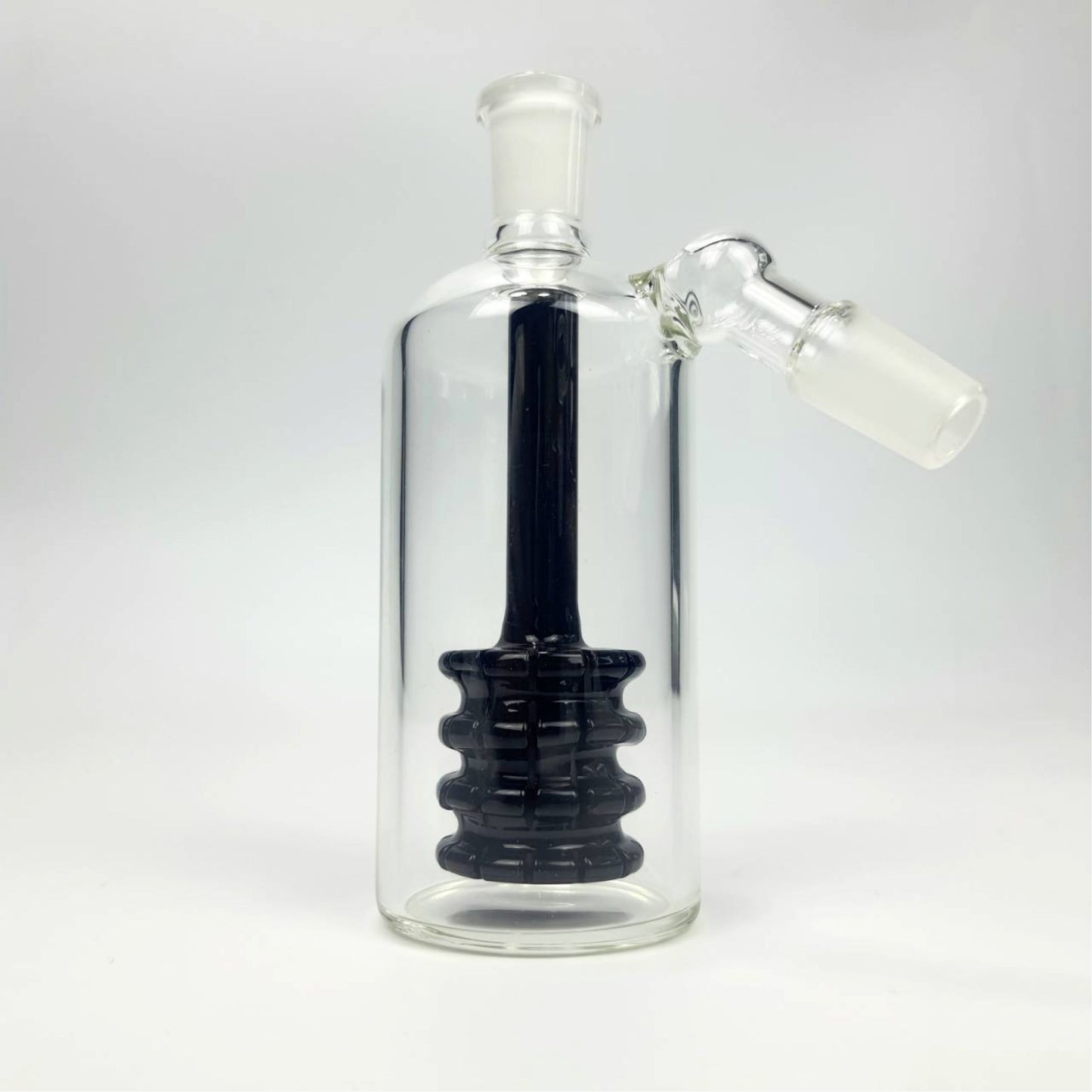 PERCULATOR | ASH CATCHER WITH MATRIX PERCULATOR IN BLACK 14MM 45 DEGREE