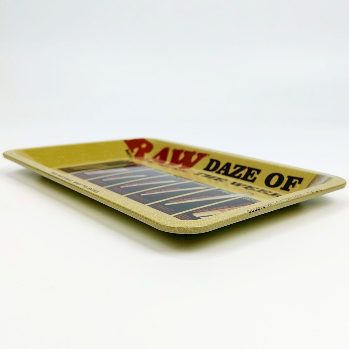 TRAY | RAW - DAZE OF THE WEEK MINI METAL ROLLING TRAY SIZE : 12.5X18 CM