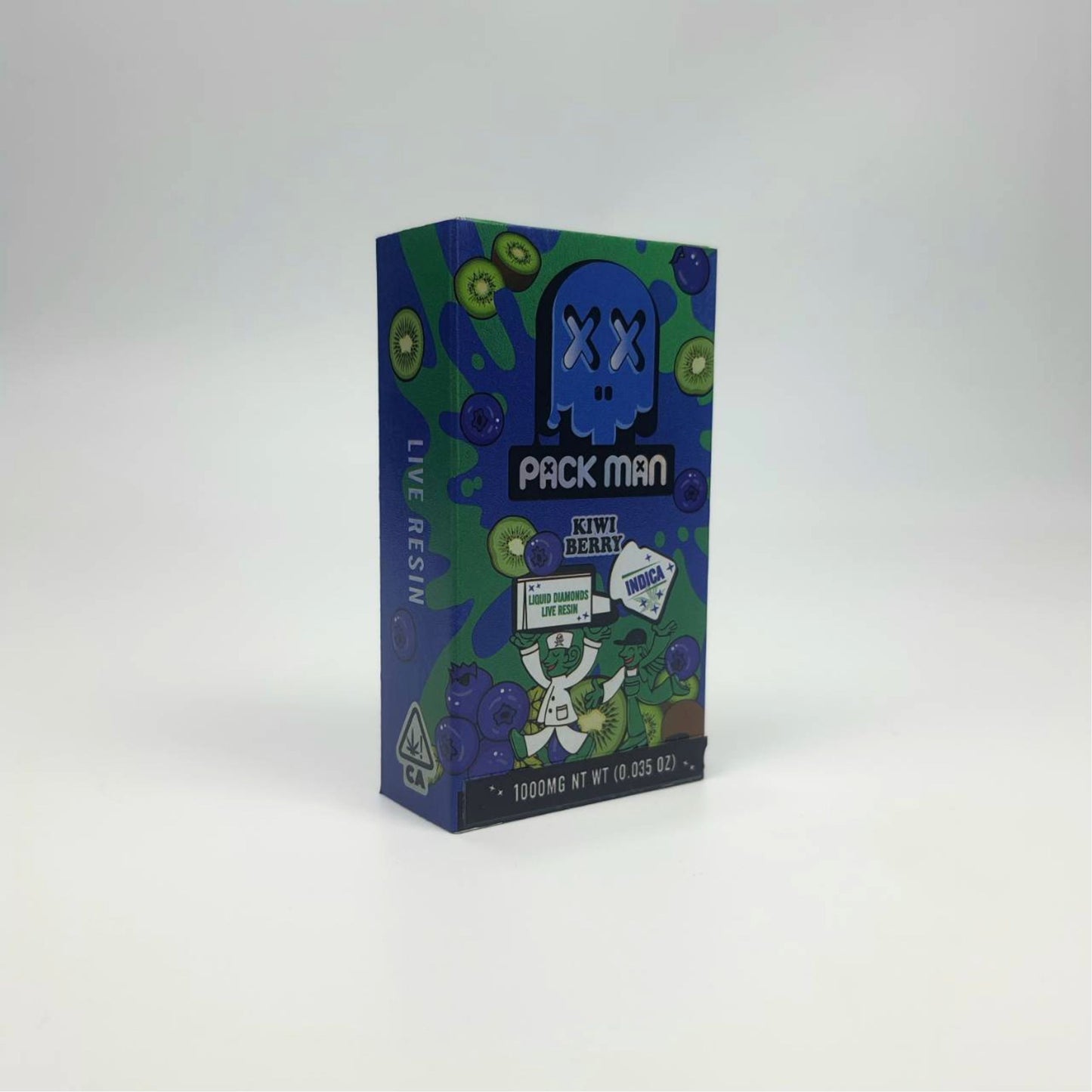 PACK MAN LIQUID DIAMONDS + LIVE RESIN 1.0ML | KIWI BERRY : INDICA
