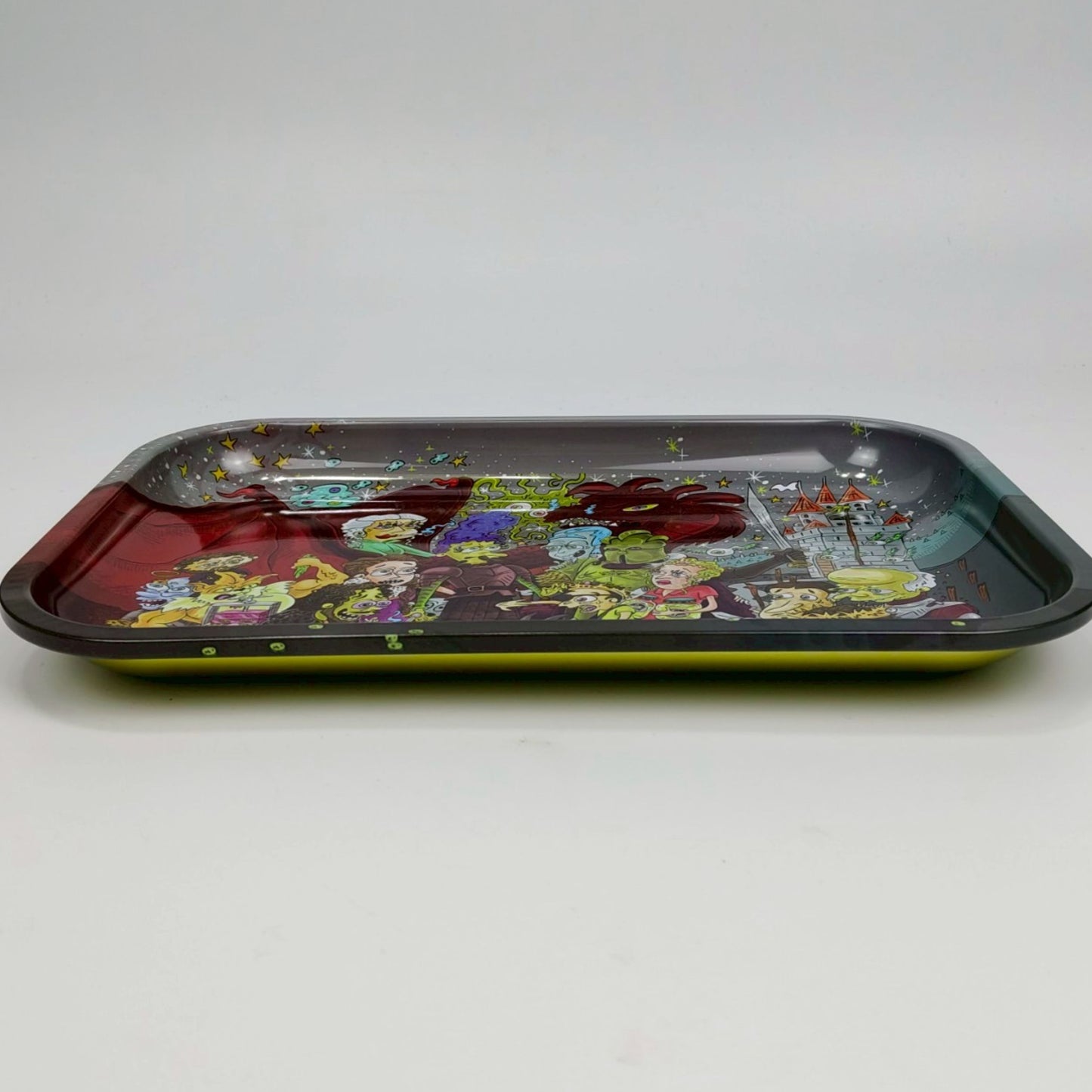 TRAY | RICK & MORTY WITH THE SIMPSONS SPECIAL METAL ROLLING PAPER TRAYSIZE : 19X28.5 CM