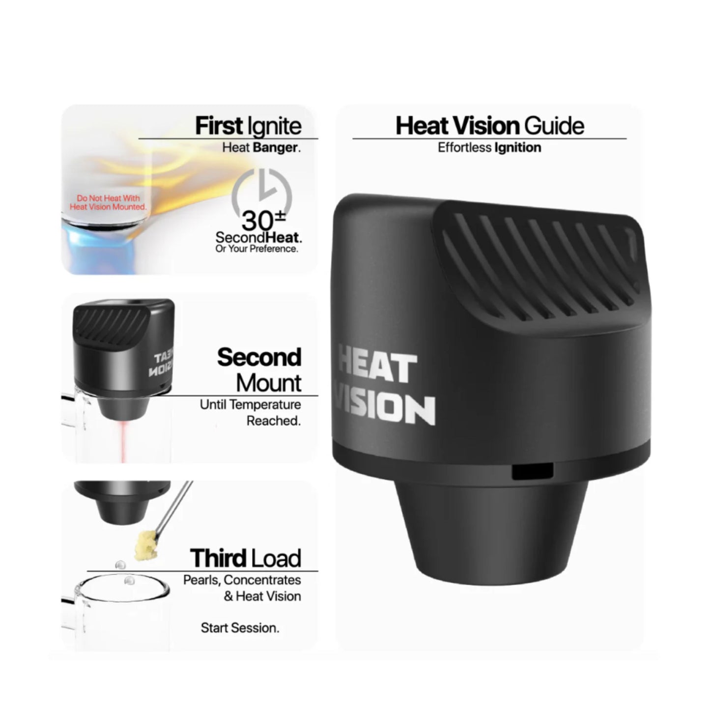 YOCAN | HEAT VISION THERMOMETER CARB CAP BLACK