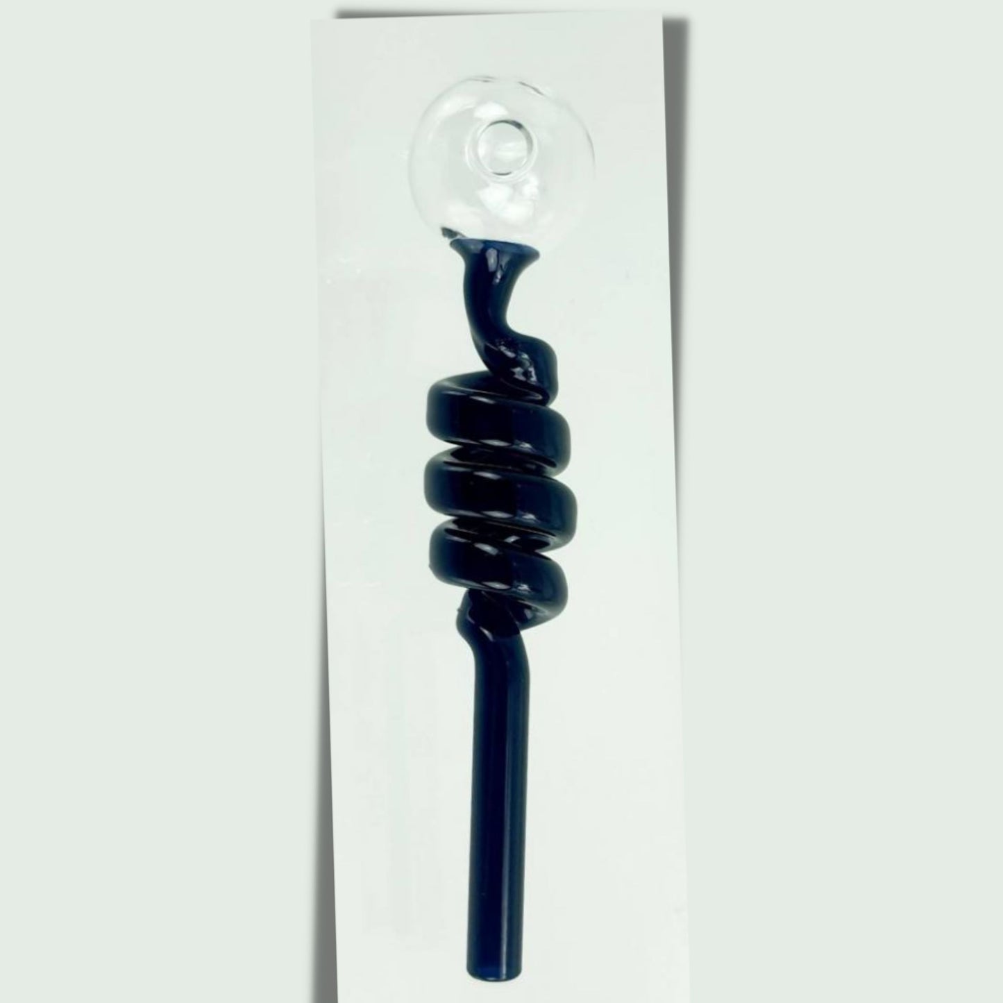 PIPE | TWISTED GLASS PIPE FOR WAX / OIL 5.5 INCH