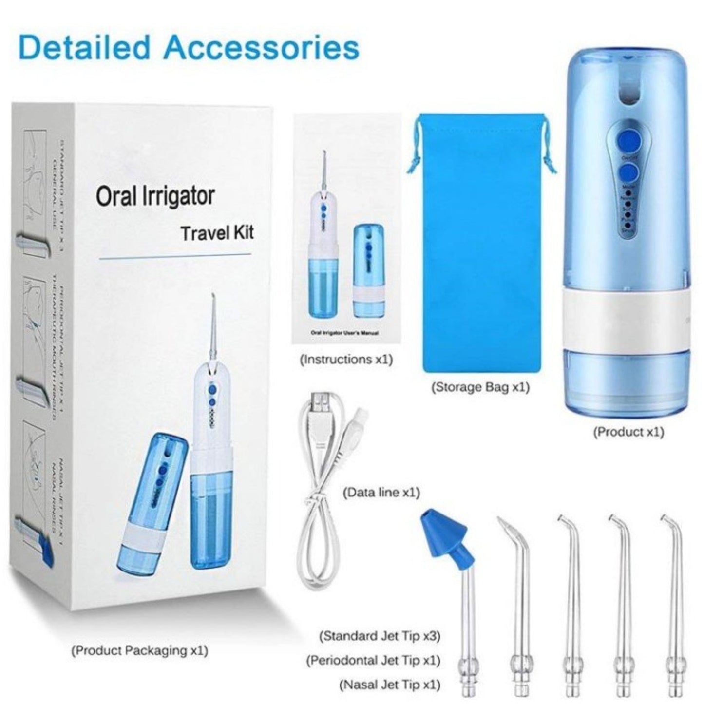 WATER FLOSSER | IPX7 WATERPROOF V.1 PORTABLE ORAL IRRIGATOR