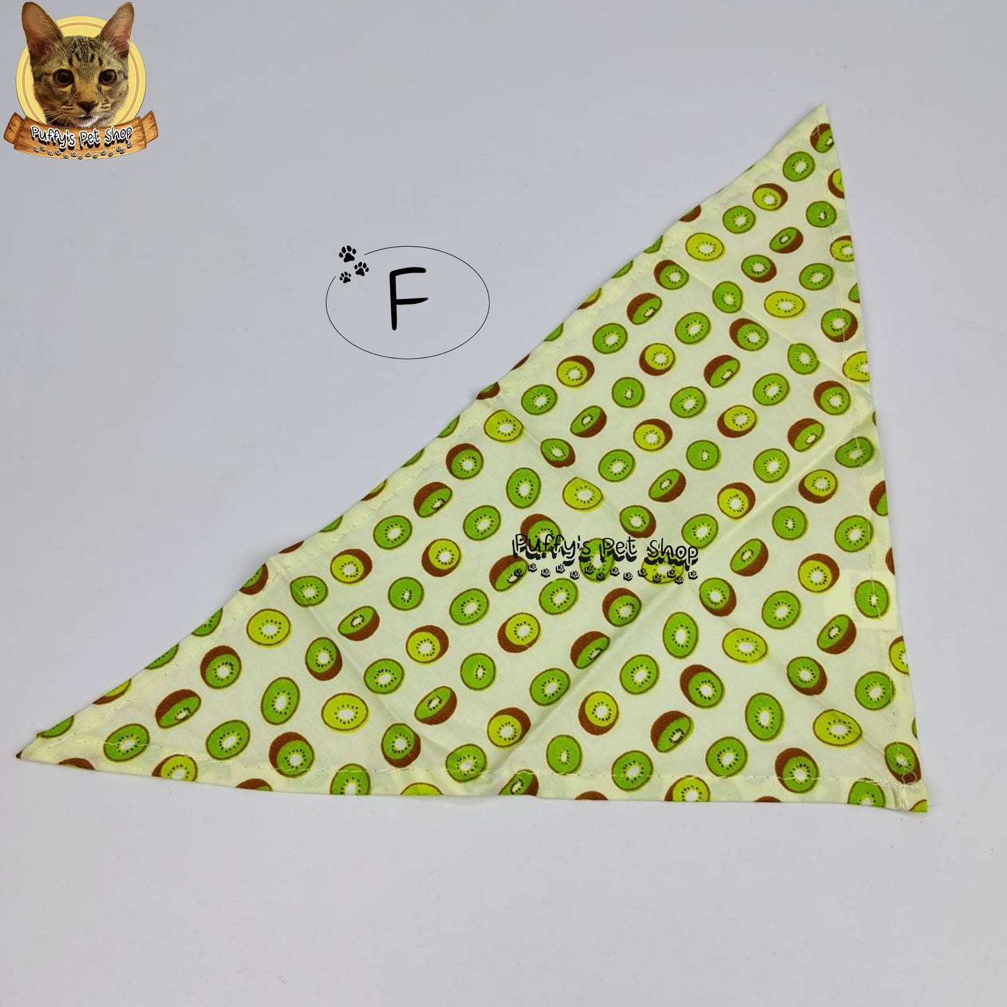 Puffy's Pet Shop |  Luxury Cotton Pet Scarf  ผ้าพันคอสัตว์เลี้ยงพรีเมียม ผ้าคอตตอนแท้ เนื้อผ้าดี ไม่ระคายเคือง สำหรับสุนัขและแมว ขนาด S 40 ซม.