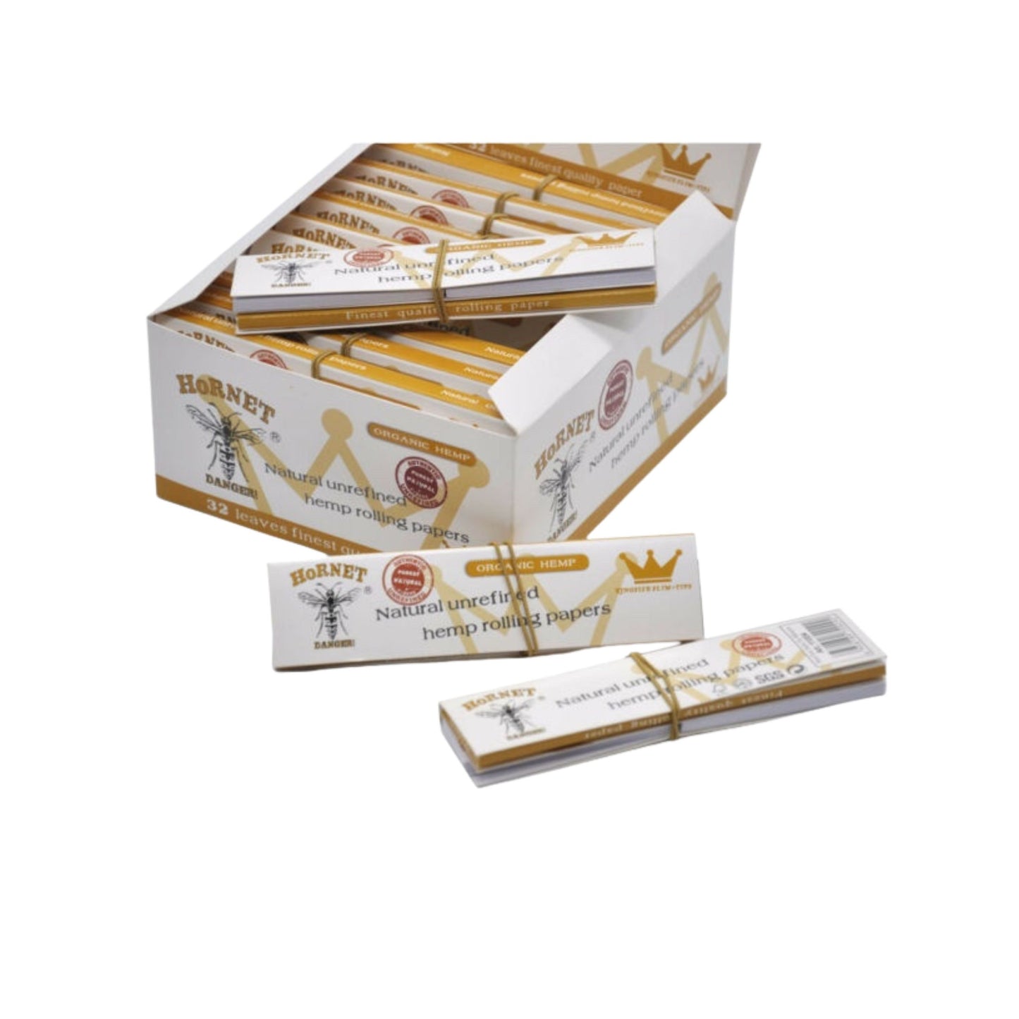 ROLLING PAPER | HORNET KINGSIZE WHITE ROLLING PAPER WITH TIPS