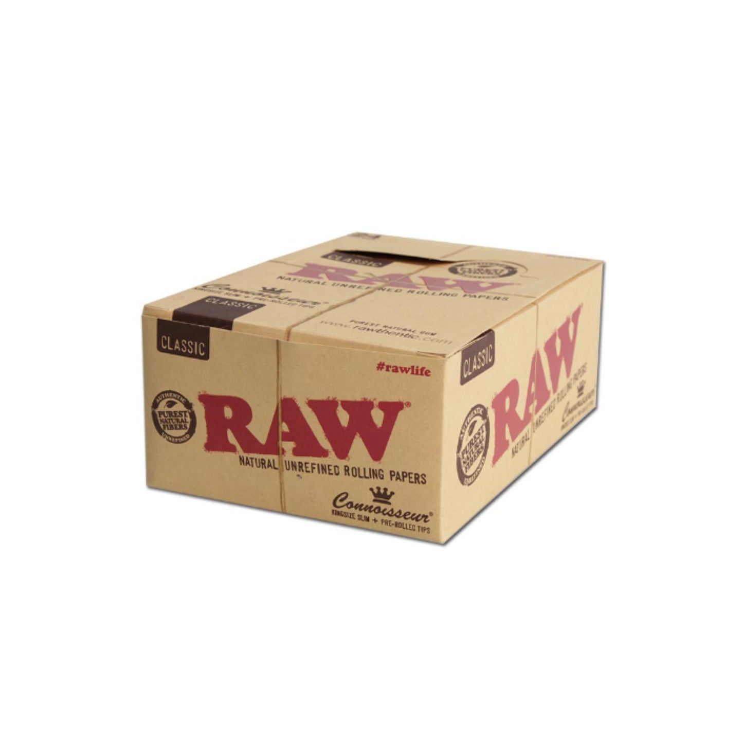 ROLLING PAPER | RAW CLASSIC KINGSIZE CONNOISSEUR PRE-ROLLED FILTERS