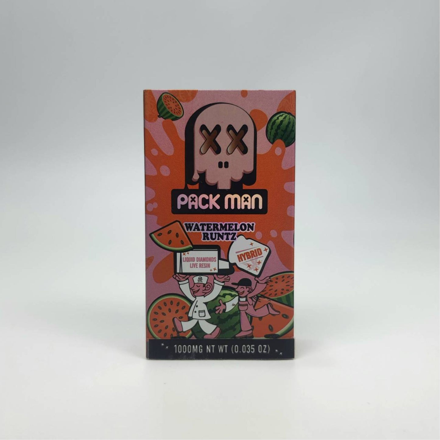 PACK MAN LIQUID DIAMONDS + LIVE RESIN 1.0ML | WATERMELON RUNTZ : HYBRID
