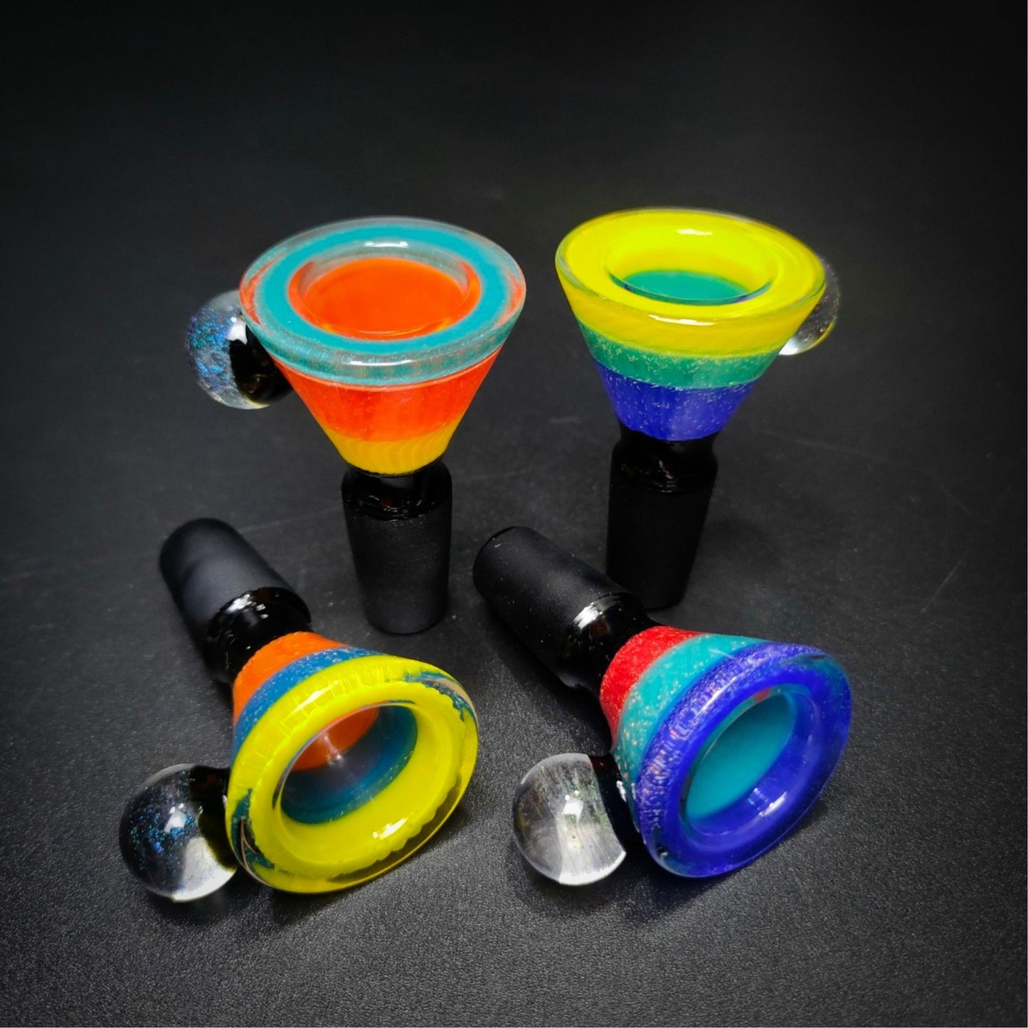 GLASS BOWL | PSYCHEDELIC FUNKY RETRO BOWL 14 MM