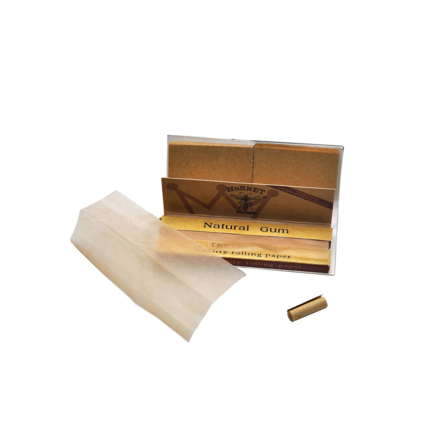 ROLLING PAPER | HORNET 1 1/4 INCH BROWN ROLLING PAPER WITH TIPS