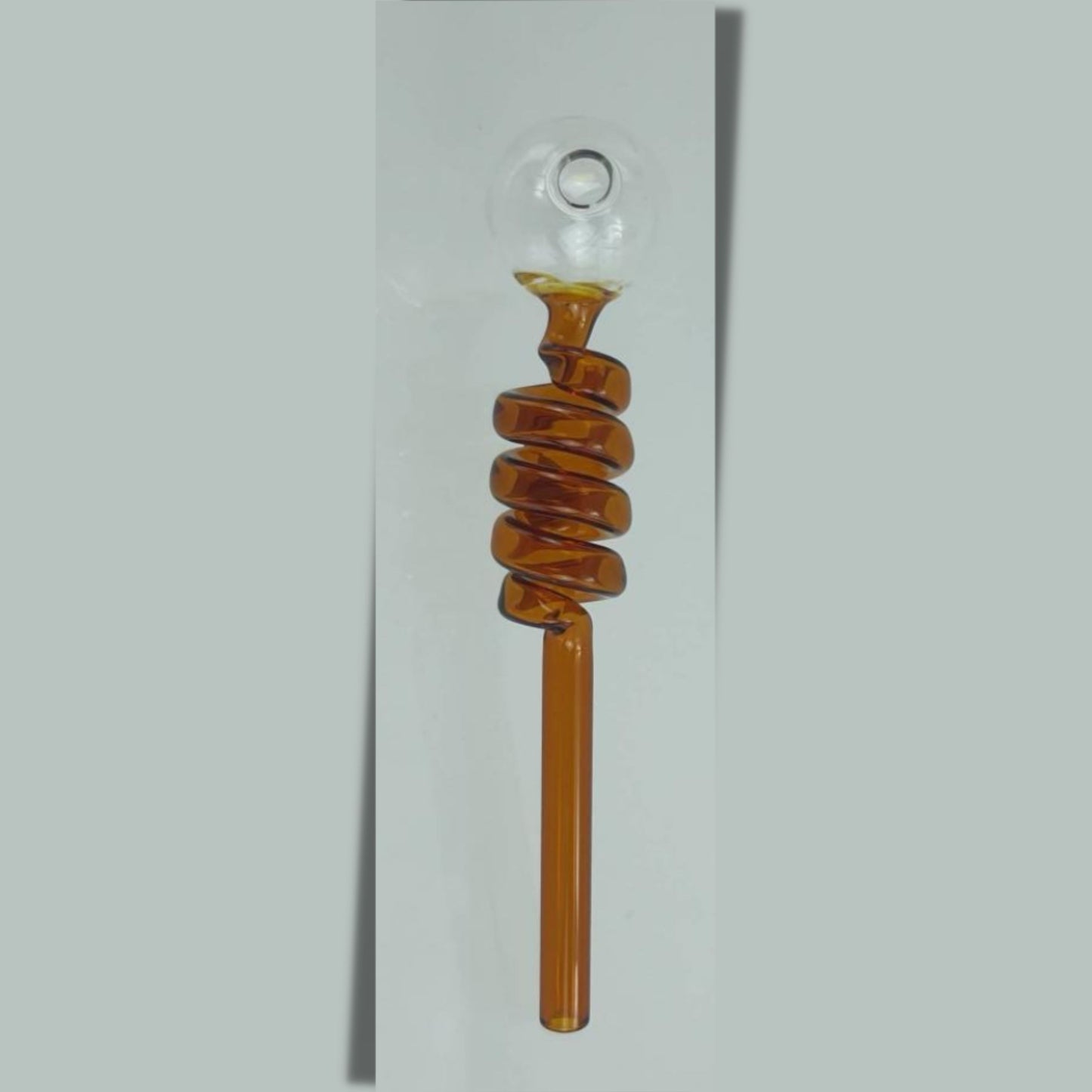 PIPE | TWISTED GLASS PIPE FOR WAX / OIL 5.5 INCH