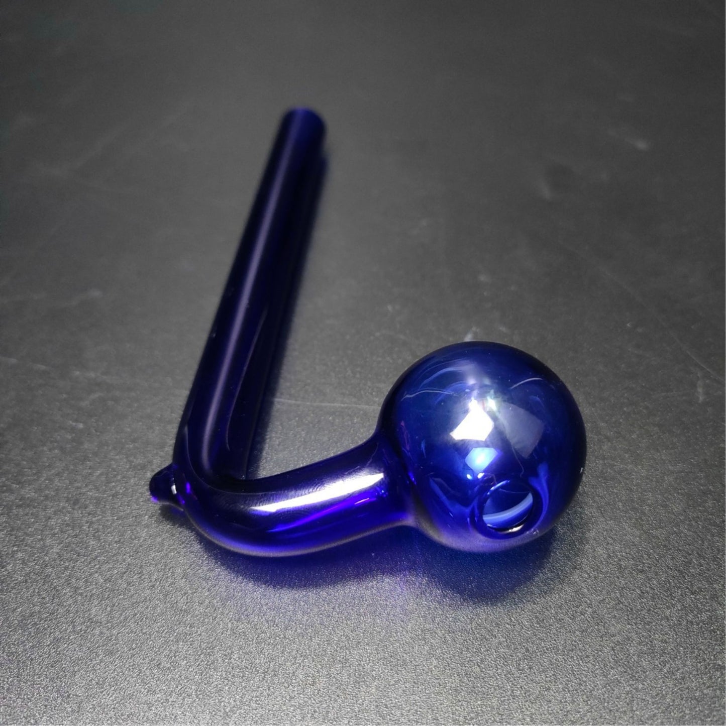 PIPE | CURVED OIL BURNER HANDPIPE GLASS PIPE FOR WAX 5 INCH