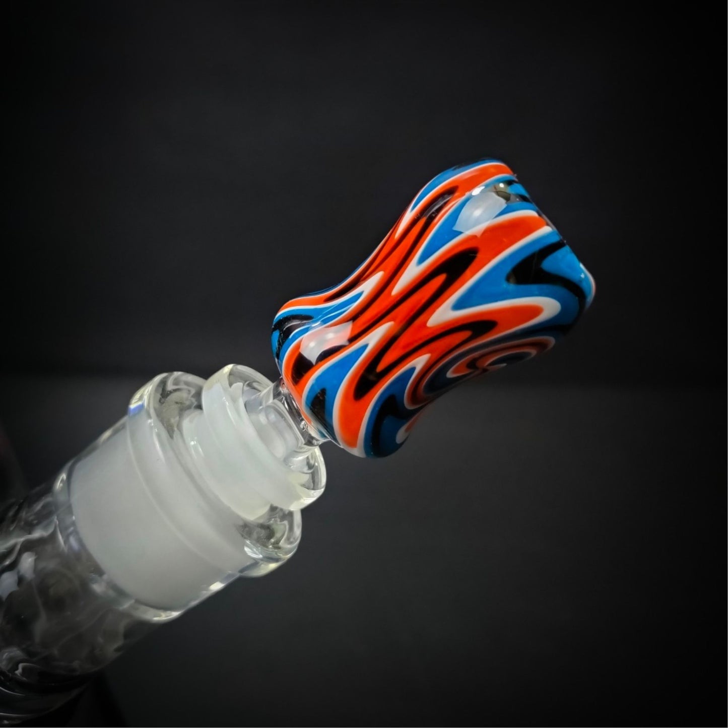 GLASS BOWL | PSYCHEDELIC BARBERSHOP LIGHT BOWL 14 MM