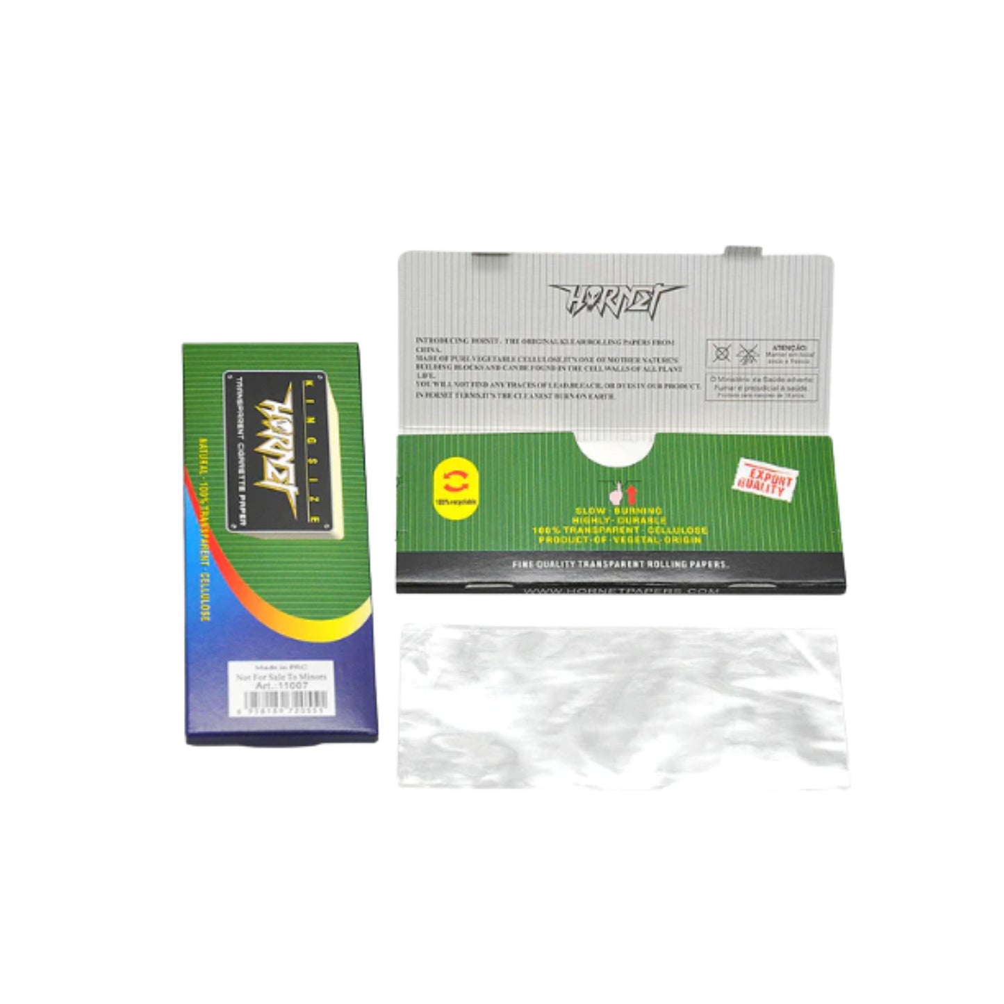 ROLLING PAPER | HORNET KINGSIZE TRANSPARENT ROLLING PAPER
