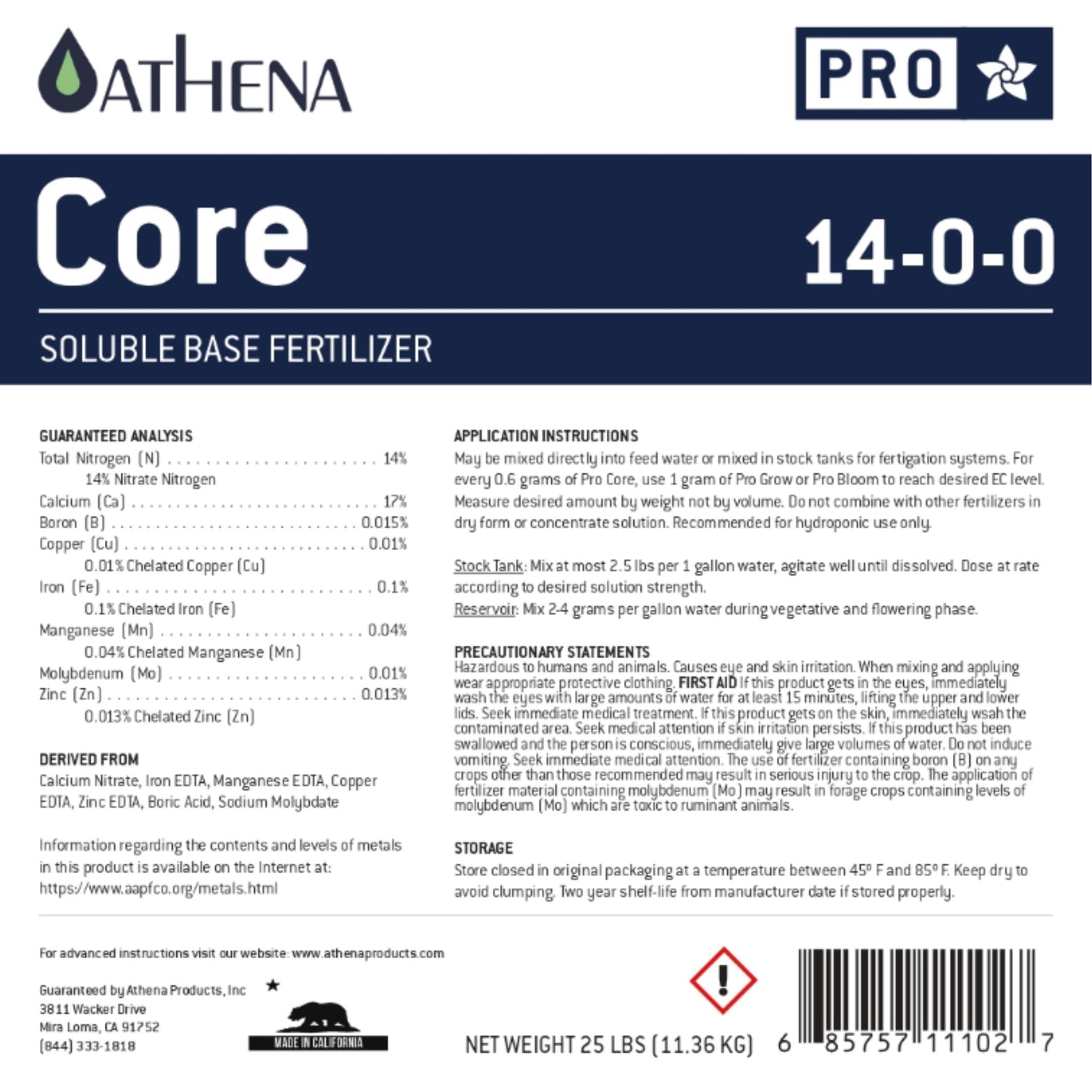 ATHENA PRO - CORE 100 g.