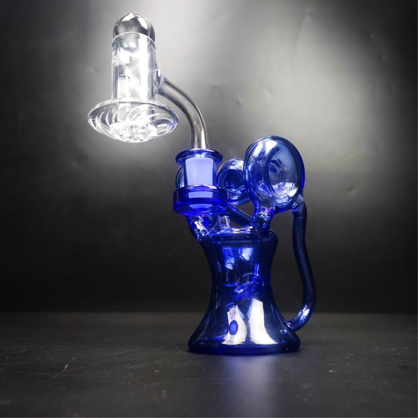 Glass Bong | 7 Pcs Recycler Portable Oil Rig Set Full