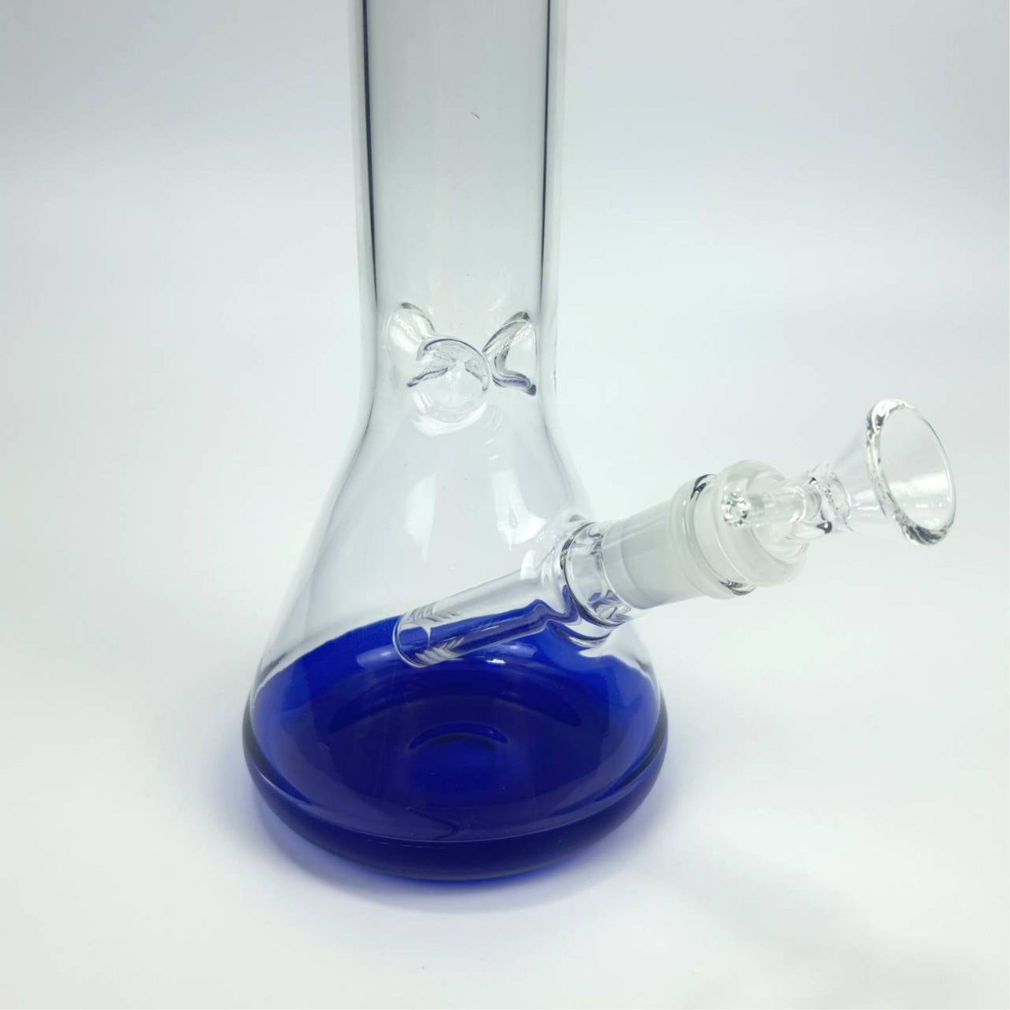 Glass Bong | BLUE BASE NO LOGO BEAKER 11.5 INCH