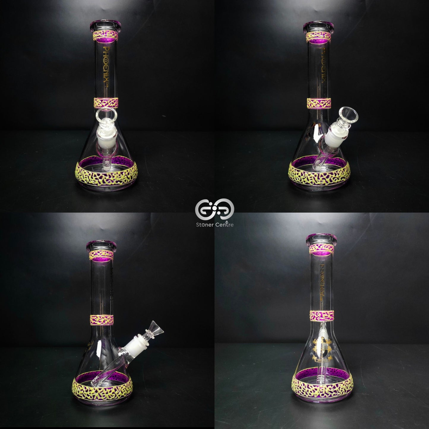 Glass Bong | PHOENIX GLOW IN THE DARK BEAKER 10 INCH