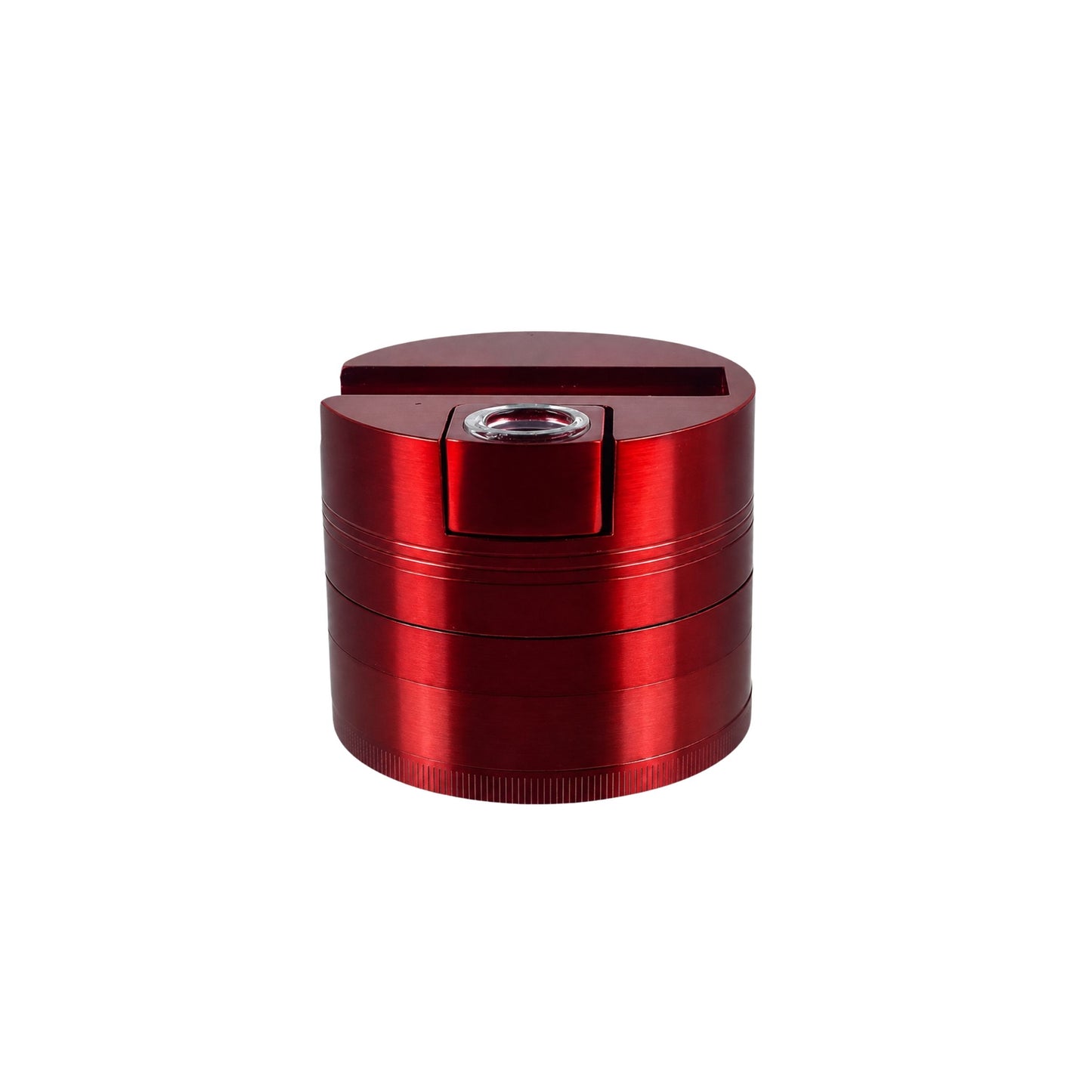 GRINDER | STAINLESS STEEL GRINDER & ONE HITTER 5 LAYER 75 MM DIAMETER WITH POLLEN CATCHER AND KIEF SPOON