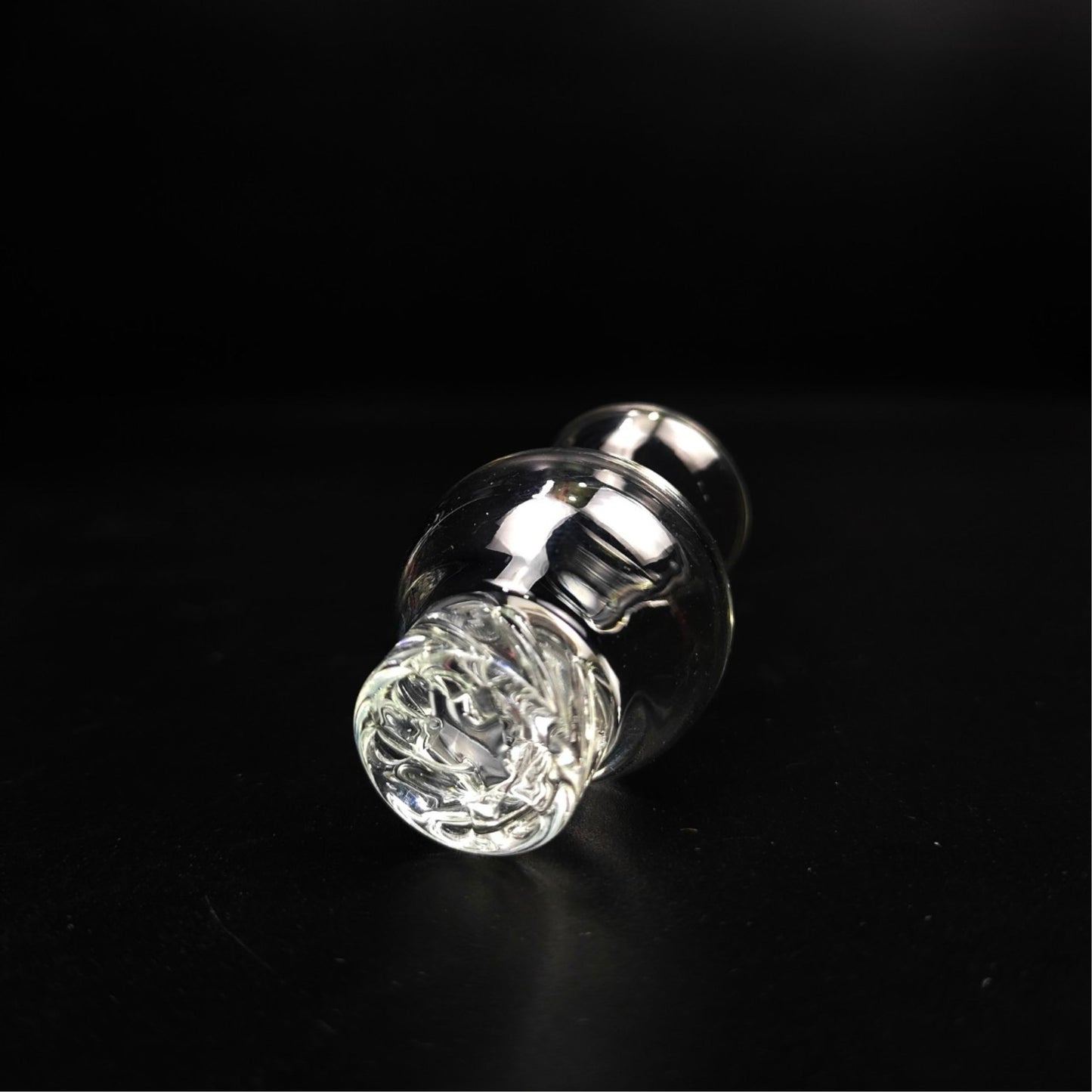 CARB CAP | SPIRAL RING V.1 QUARTZ CARB CAP 18.30 MM INNER DIAMETER 30 MM WIDEST DIAMETER