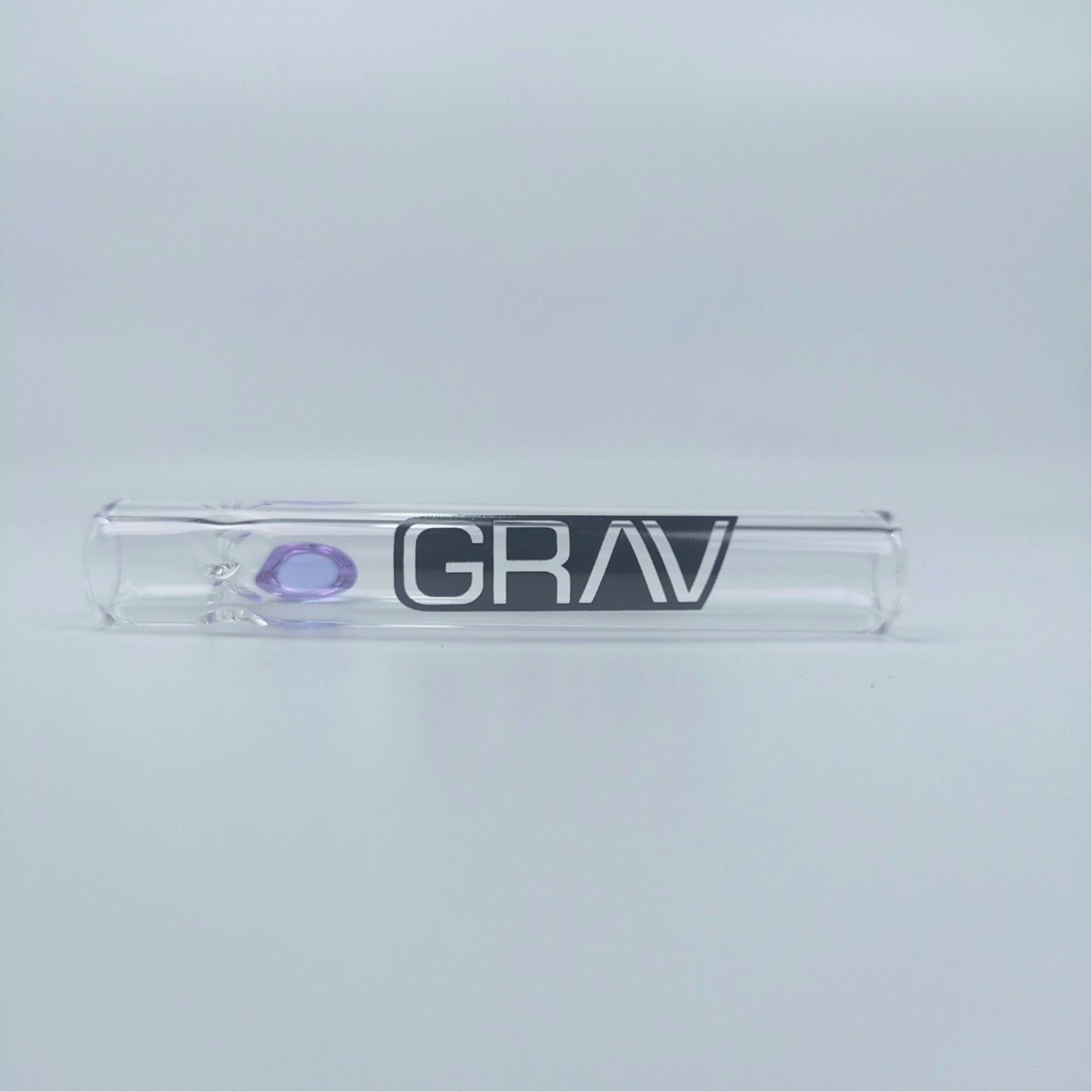 PIPE | GRAV CHILLUM  FOR DRY HERB ONE HITTER 3.5 INCH | CLEAR BODY