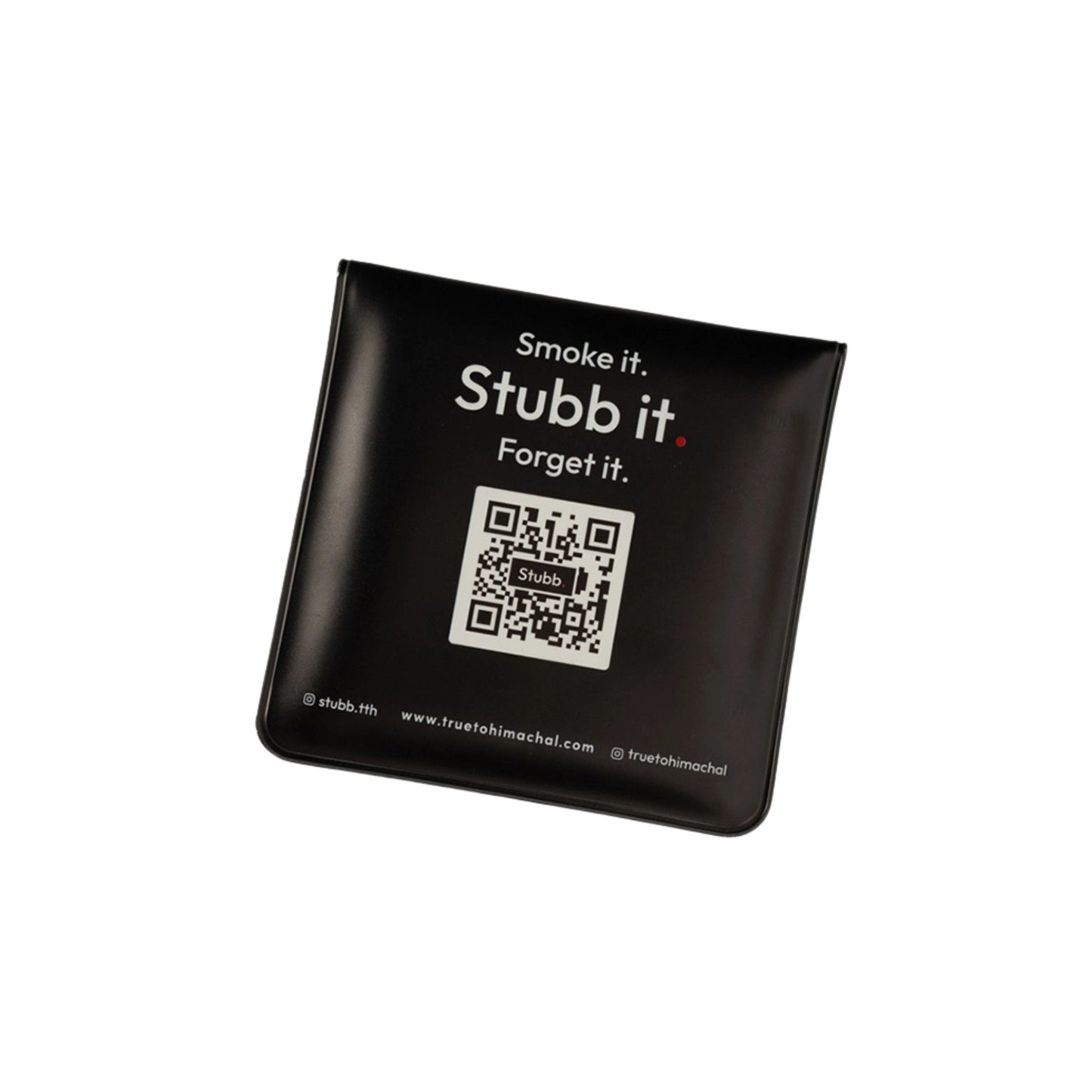 STUBB PORTABLE ASHTRAY POUCH SIZE : 8x8 CM
