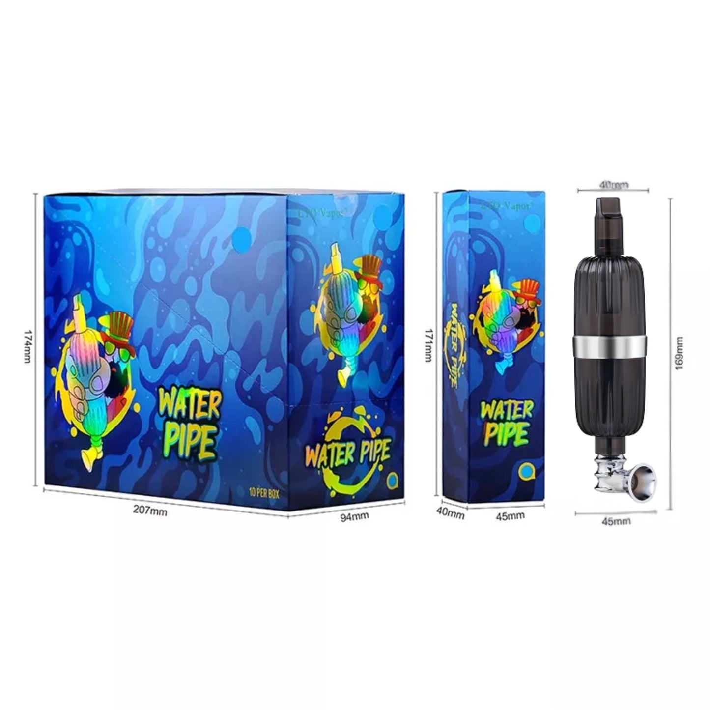 PIPE | LTQ VAPOR WATER PIPE 6.5 INCH