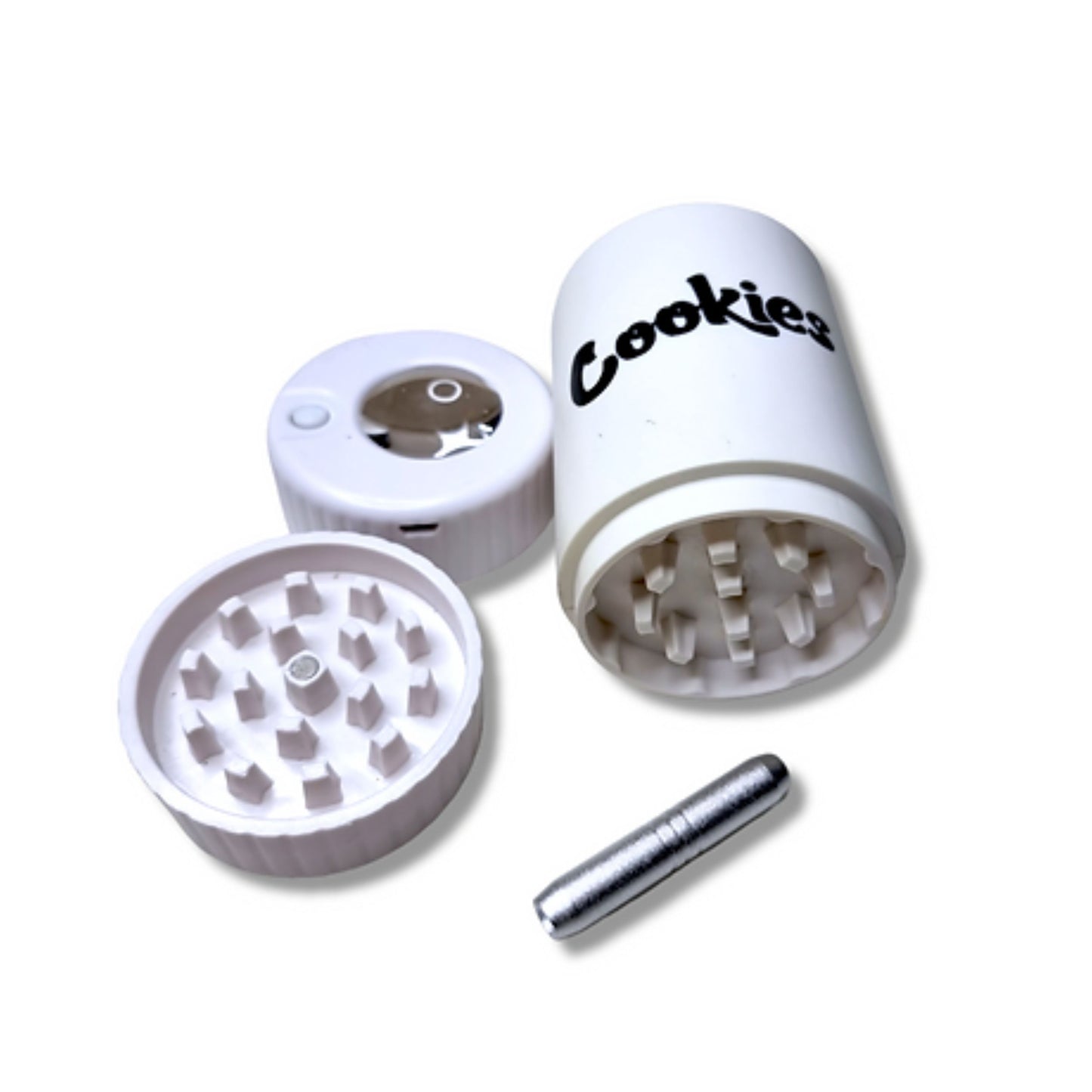 GRINDER | CK 4 IN 1 JAR WITH LED | MAGNIFYING GLASS &amp; ONE-HITTER