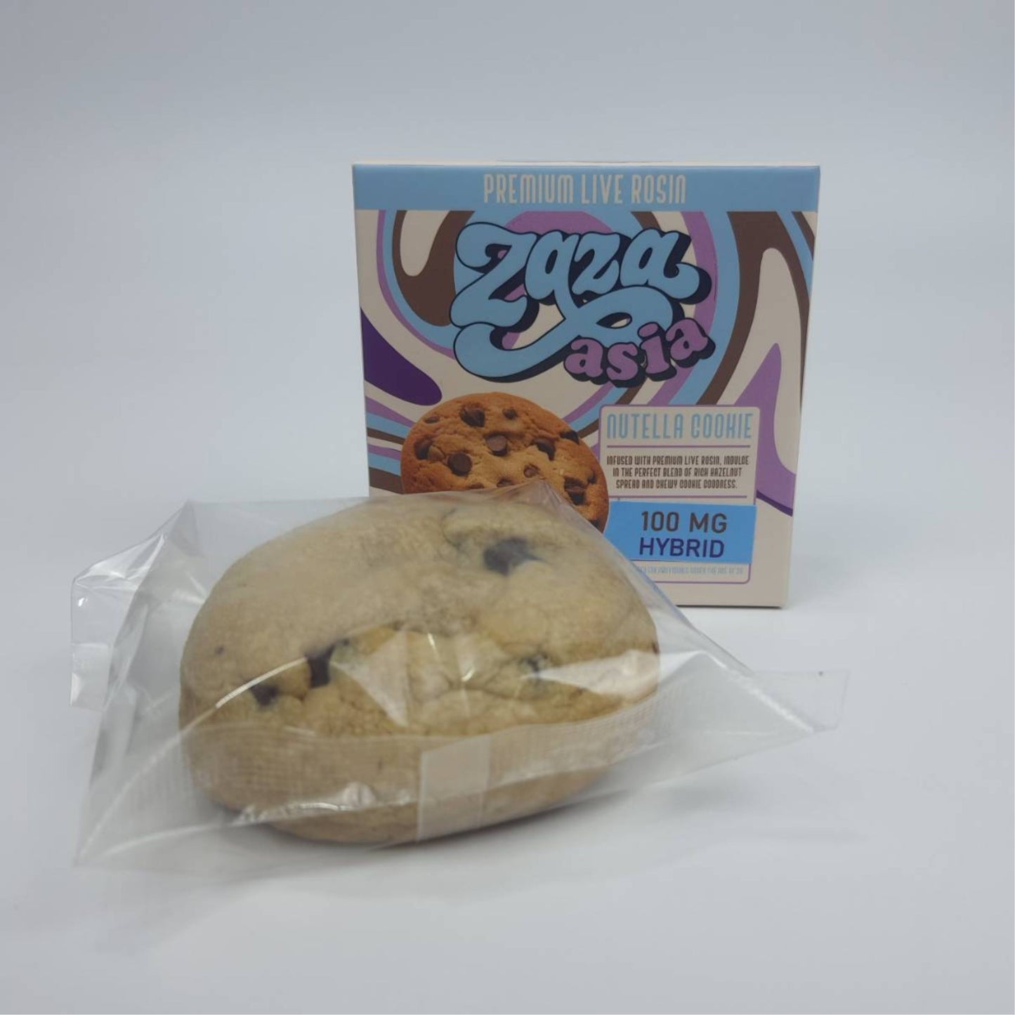 ZAZA ASIA | PREMIUM LIVE ROSIN NUTELLA COOKIE - HYBRID | 100MG THC/PIECE