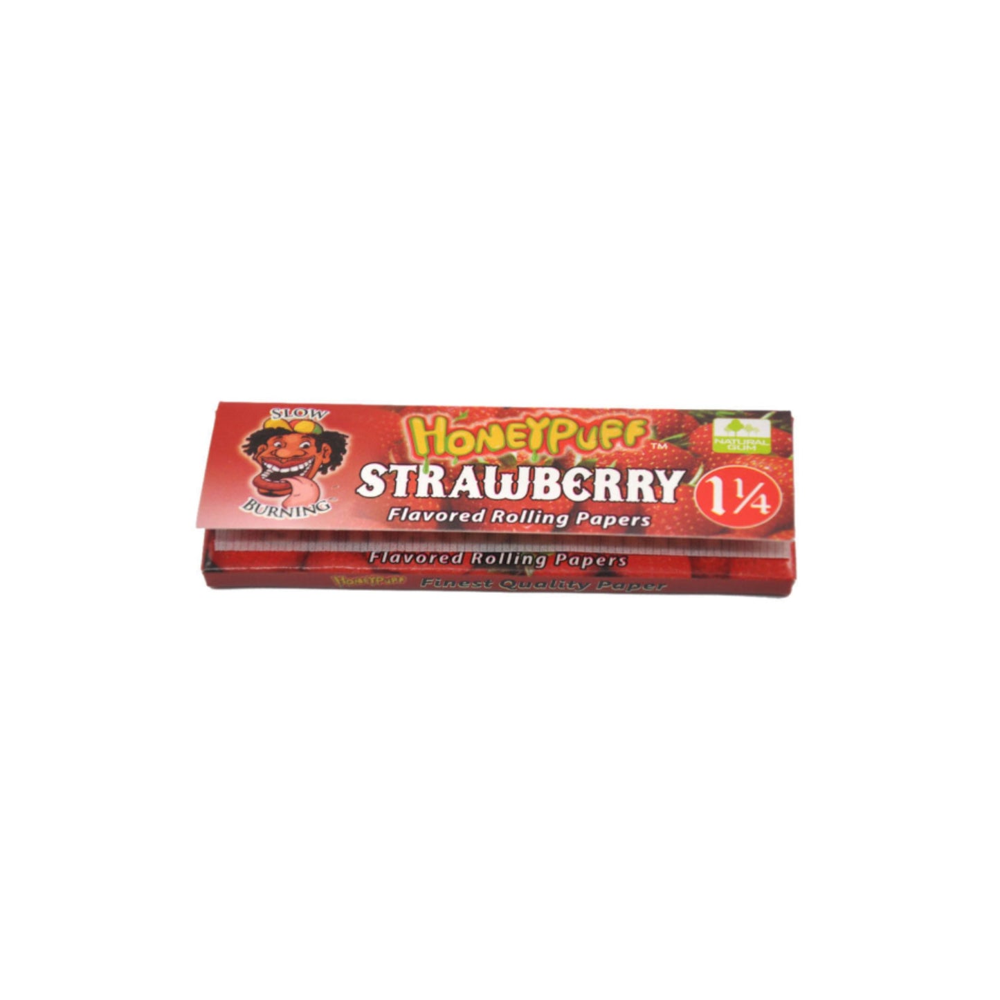 ROLLING PAPER | HONEYPUFF 1 1/4 INCH STRAWBERRY FLAVORED ROLLING PAPER