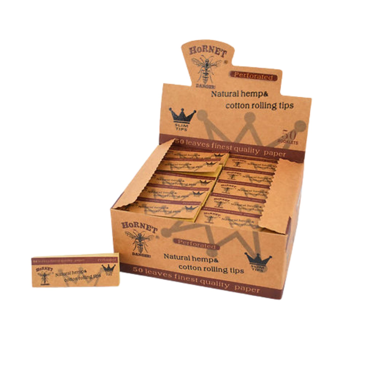 ROLLING PAPER | HORNET BROWN NATURAL HEMP & COTTON ROLLING TIPS