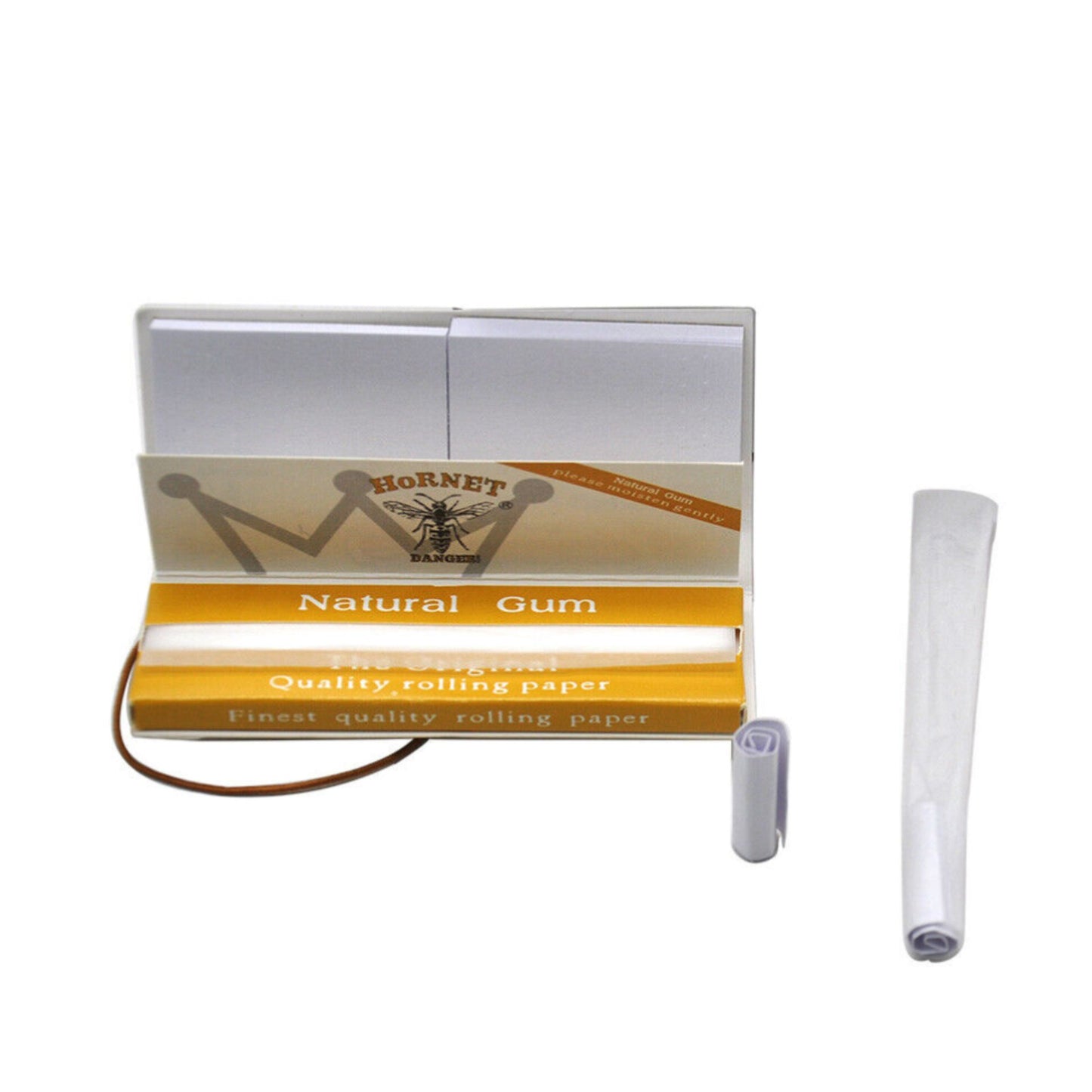 ROLLING PAPER | HORNET 1 1/4 INCH WHITE ROLLING PAPER WITH TIPS