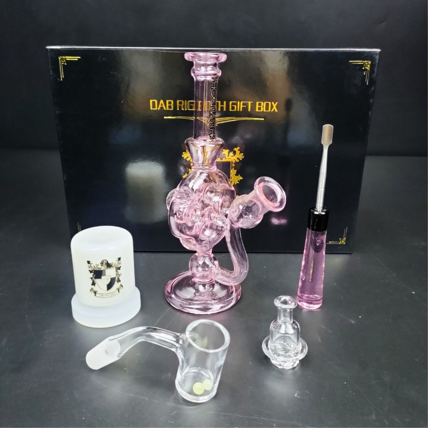 Glass Bong | 7Pcs Diffuser Portable Oil Rig Set Full